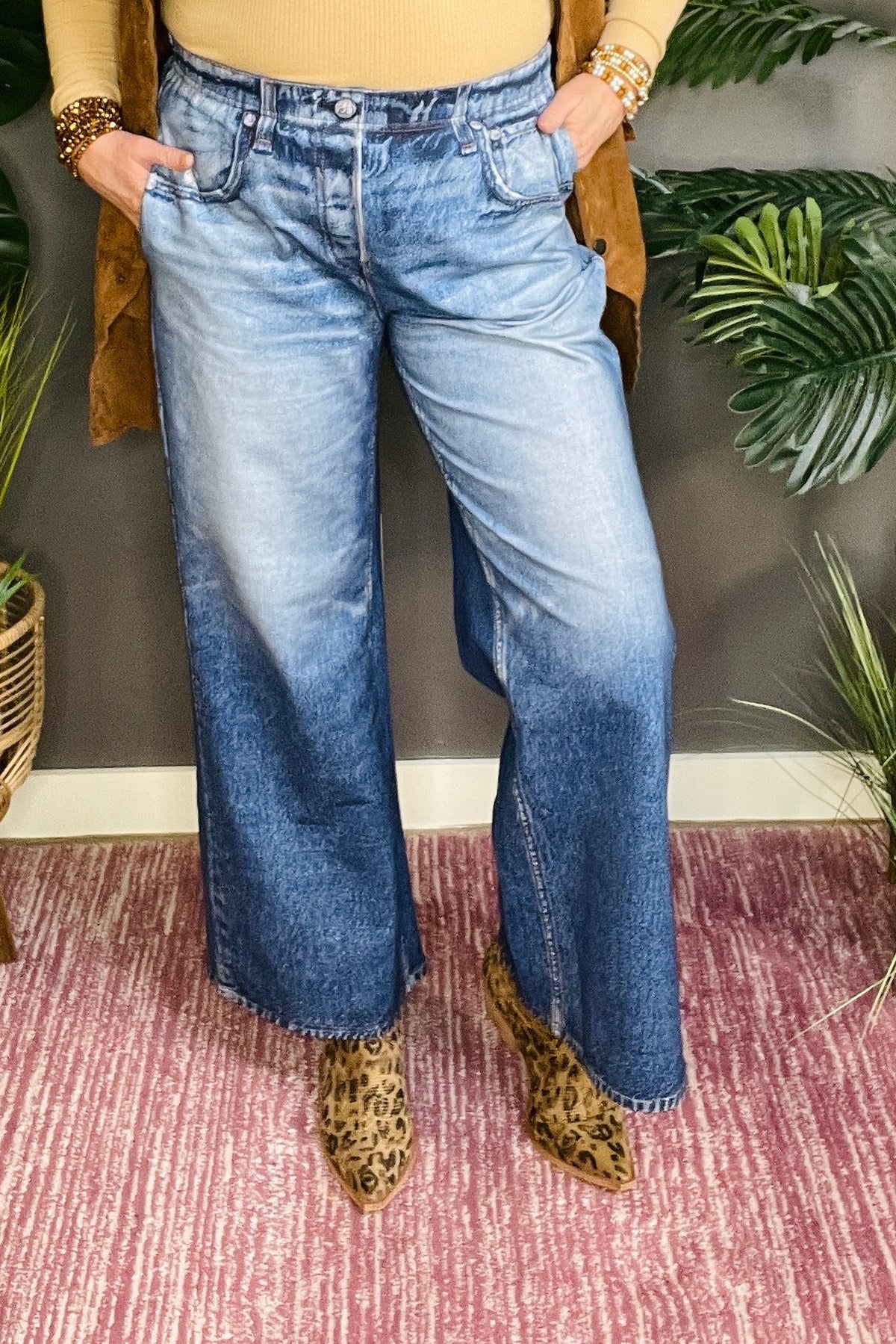 Zenim Classic Wide Leg Pant - J019DN