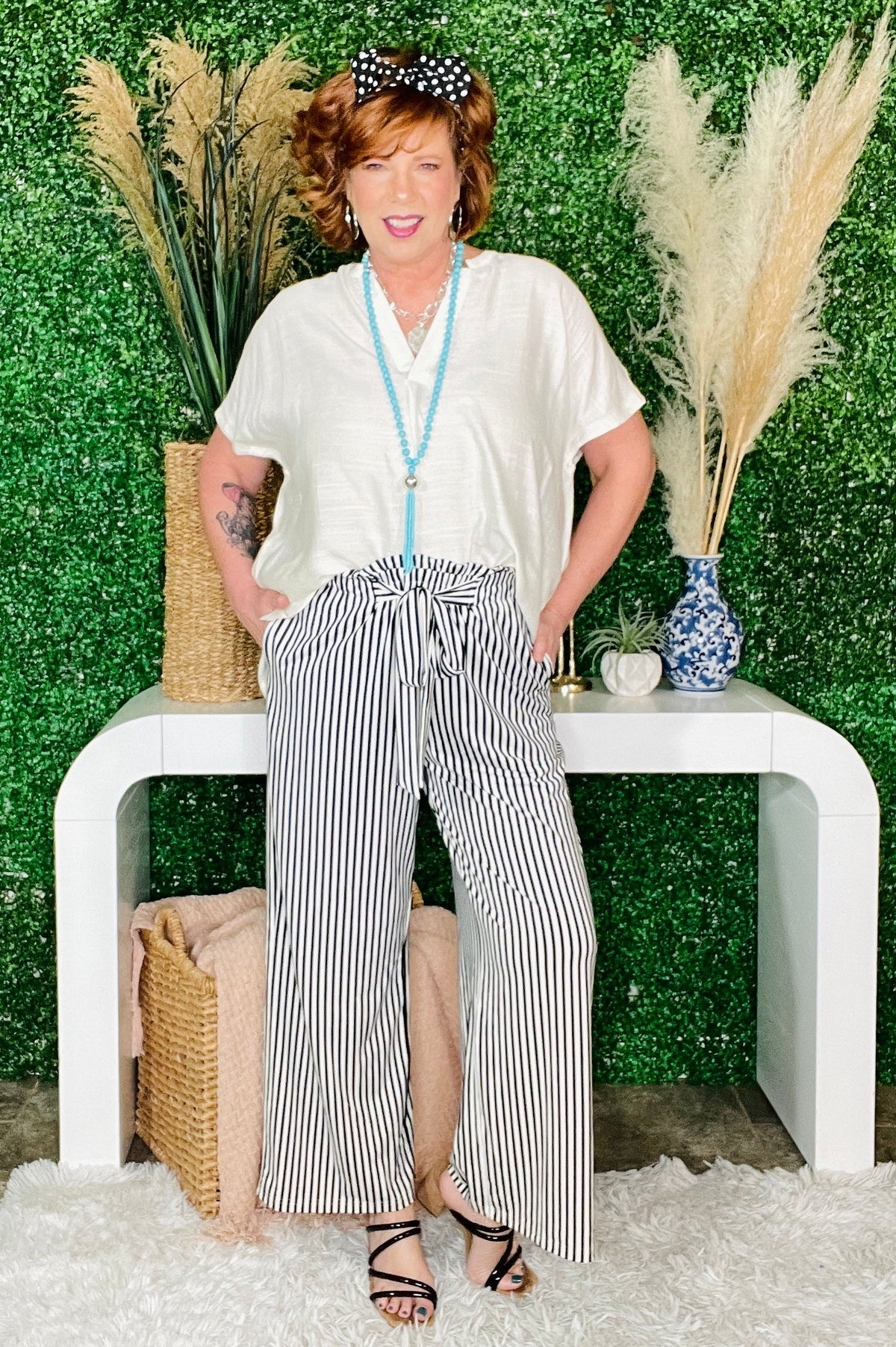 Living The Dream Cream Flowy Top