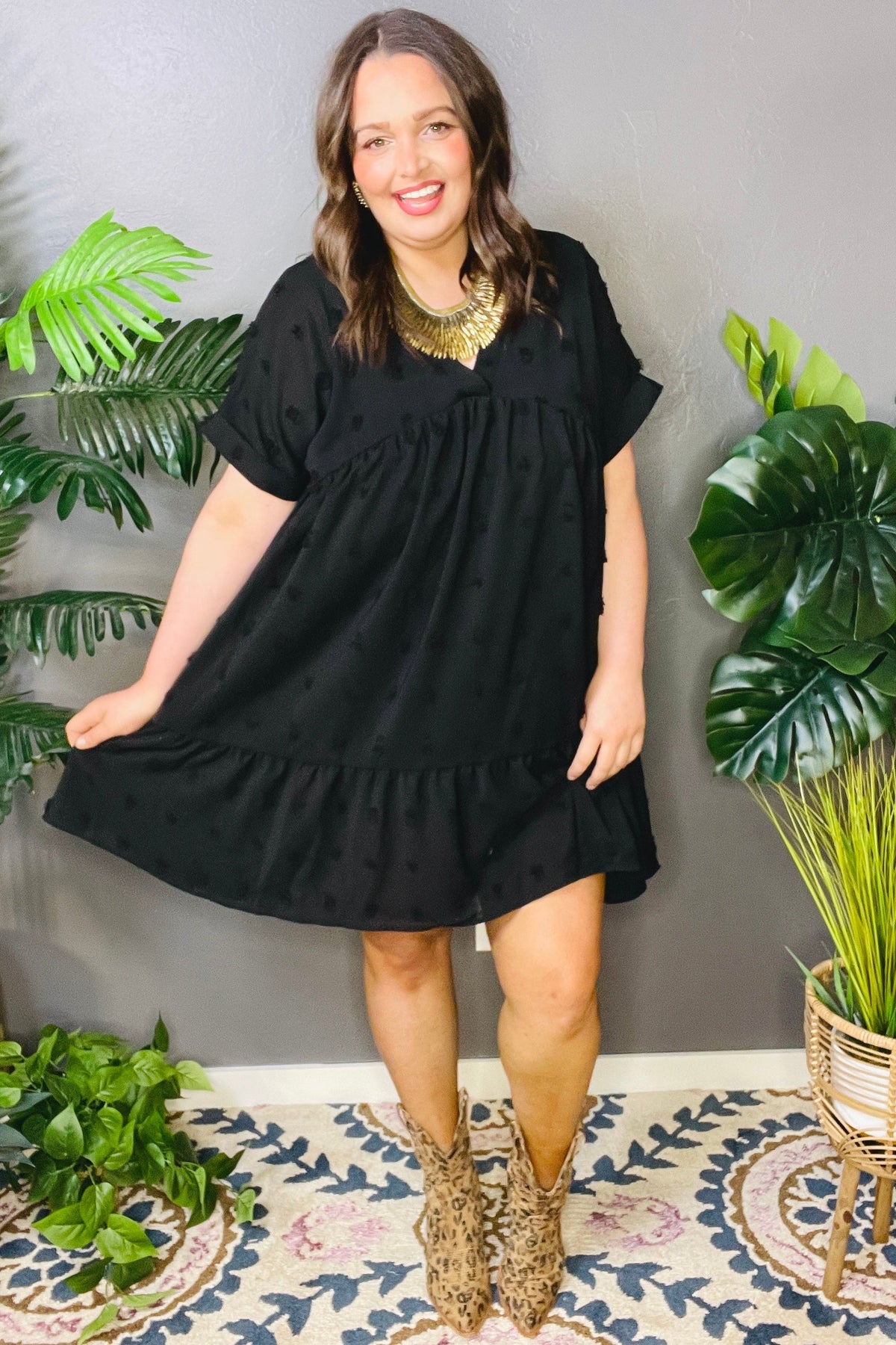 Gracefully Yours Swiss Dot Dress (5 Colors)