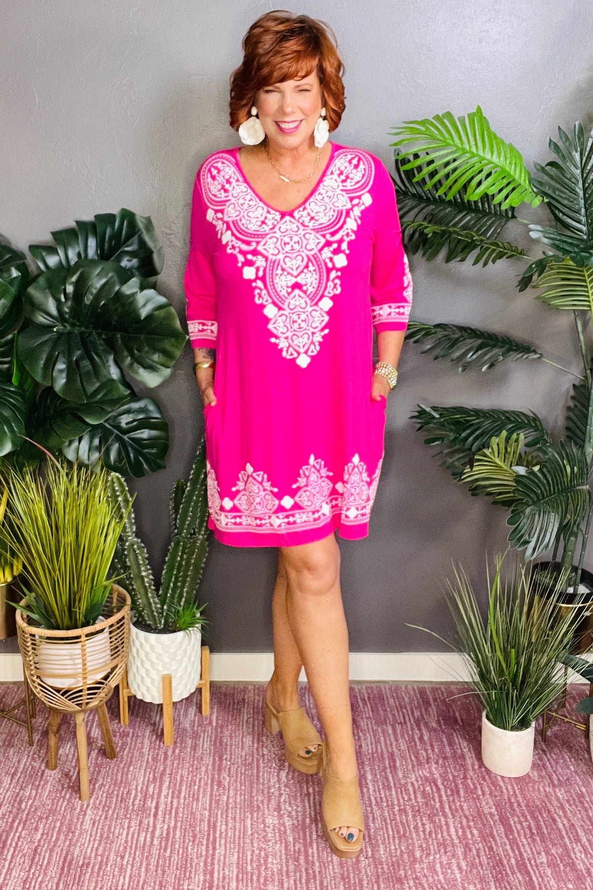 Class Act Fuchsia Dress - DR103FU