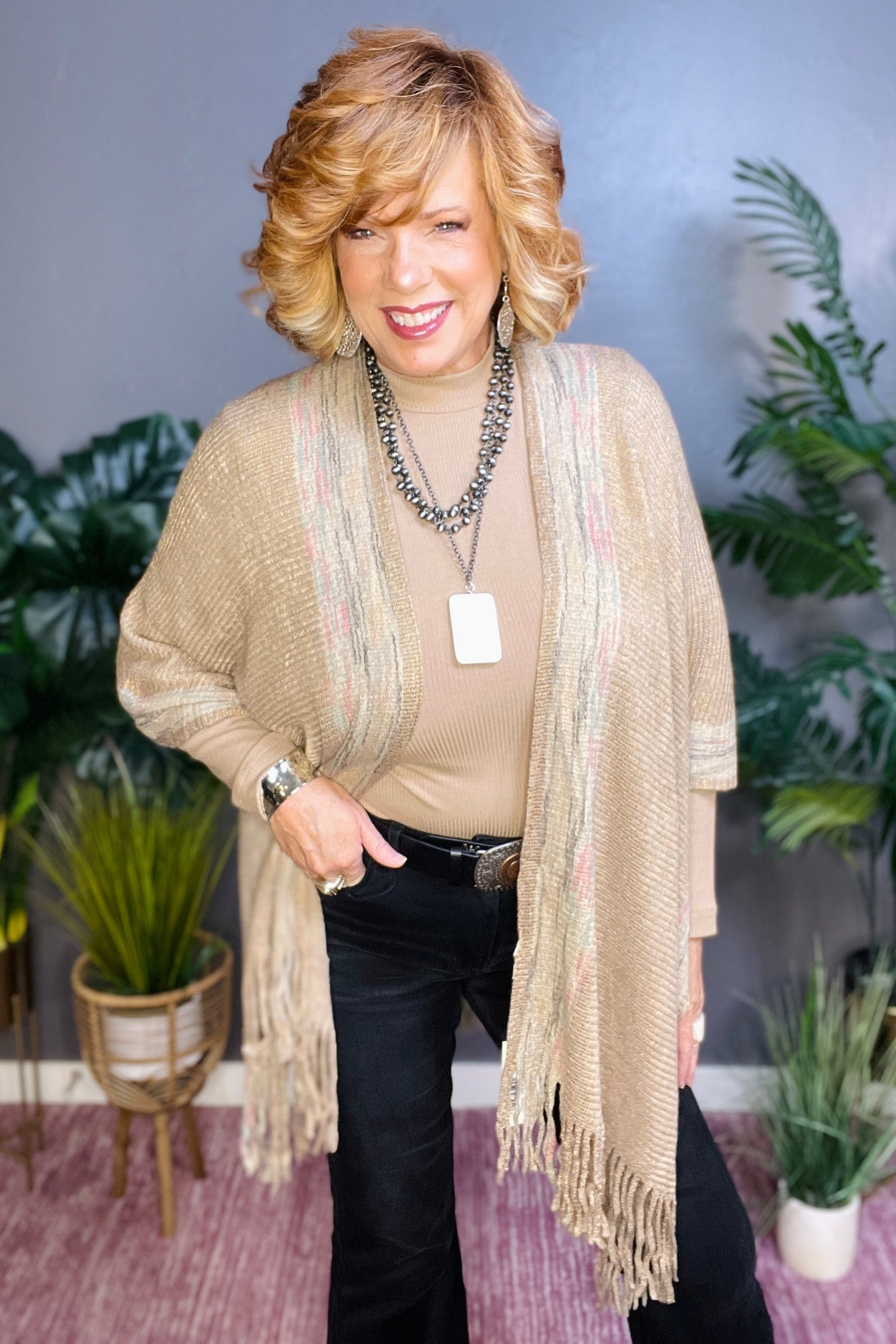 Cute To Cover Multi Shawl - OT036MU