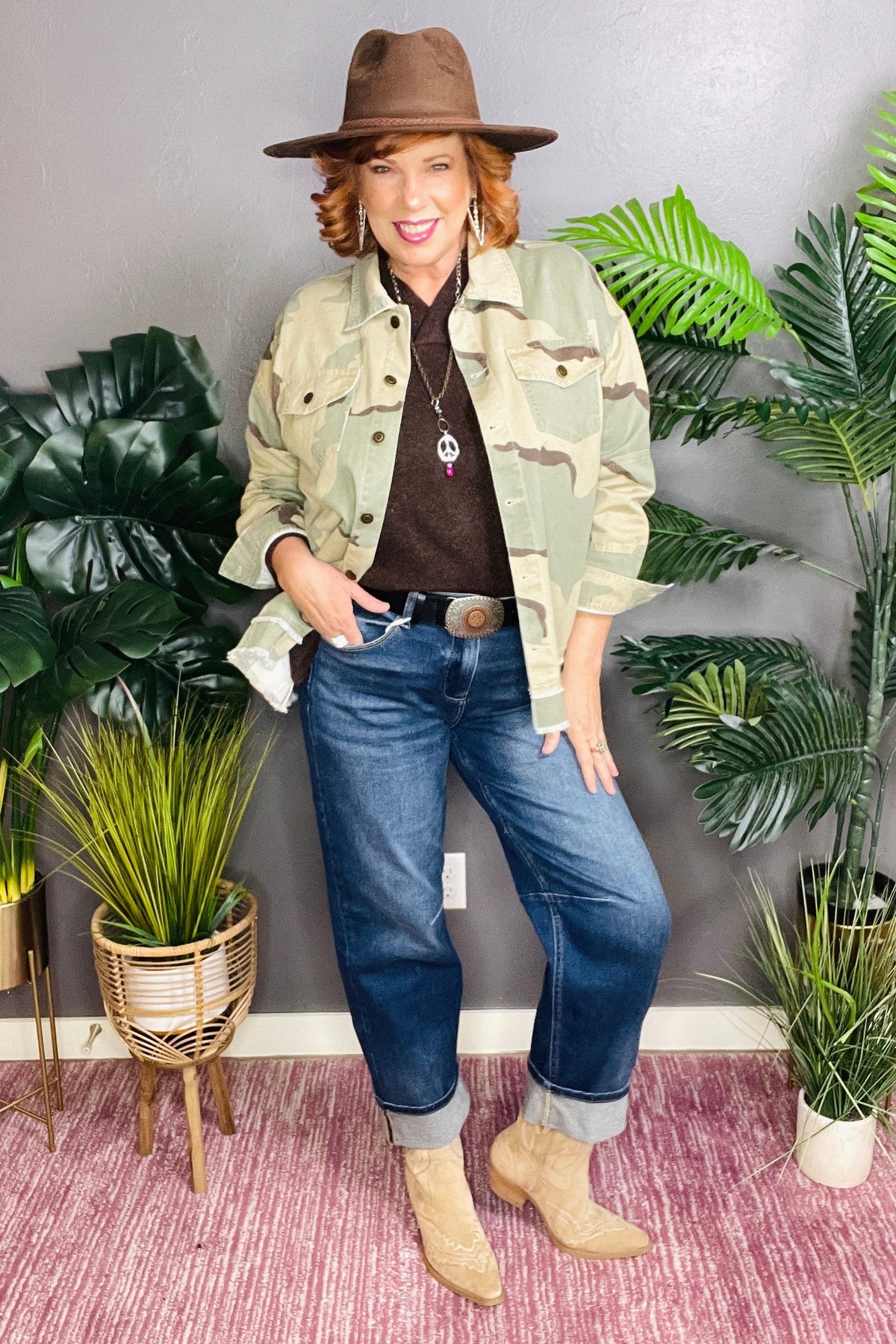 Lark Slouchy Crop Barrel Cuffed Jeans