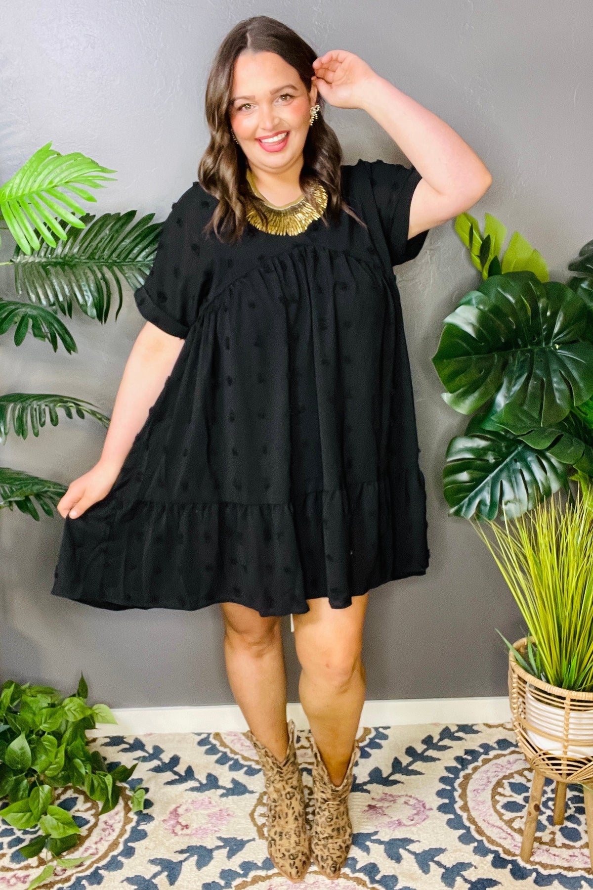 Gracefully Yours Swiss Dot Dress (5 Colors)