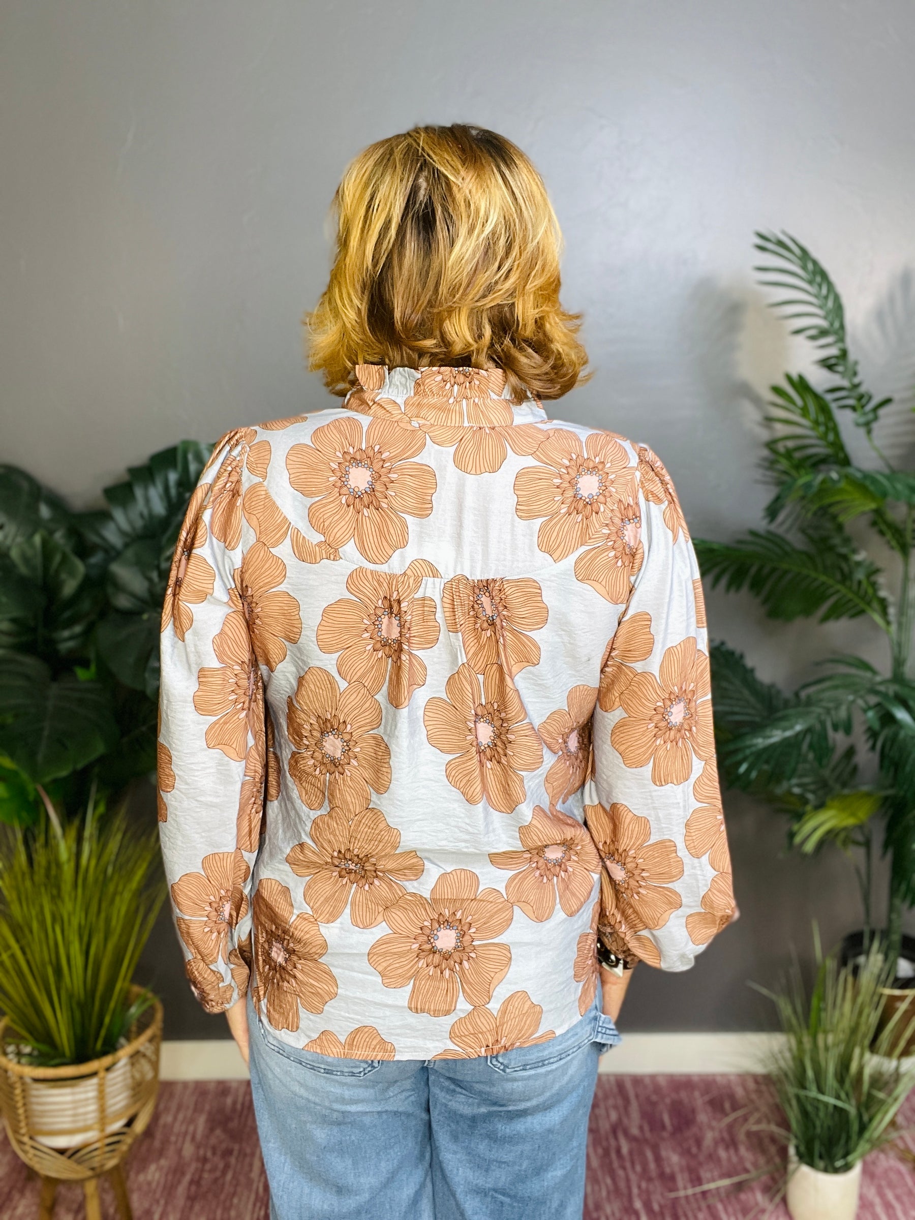 Wildflower Energy Floral Print Top - S047LB