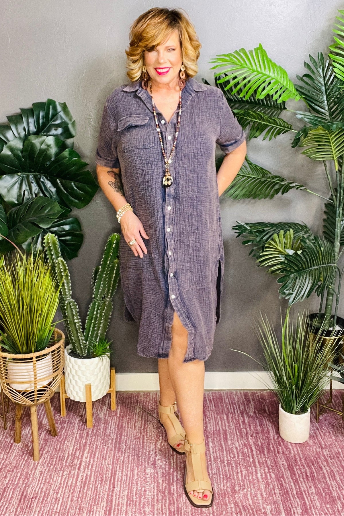 Runway Level Style Duster - OT131BL