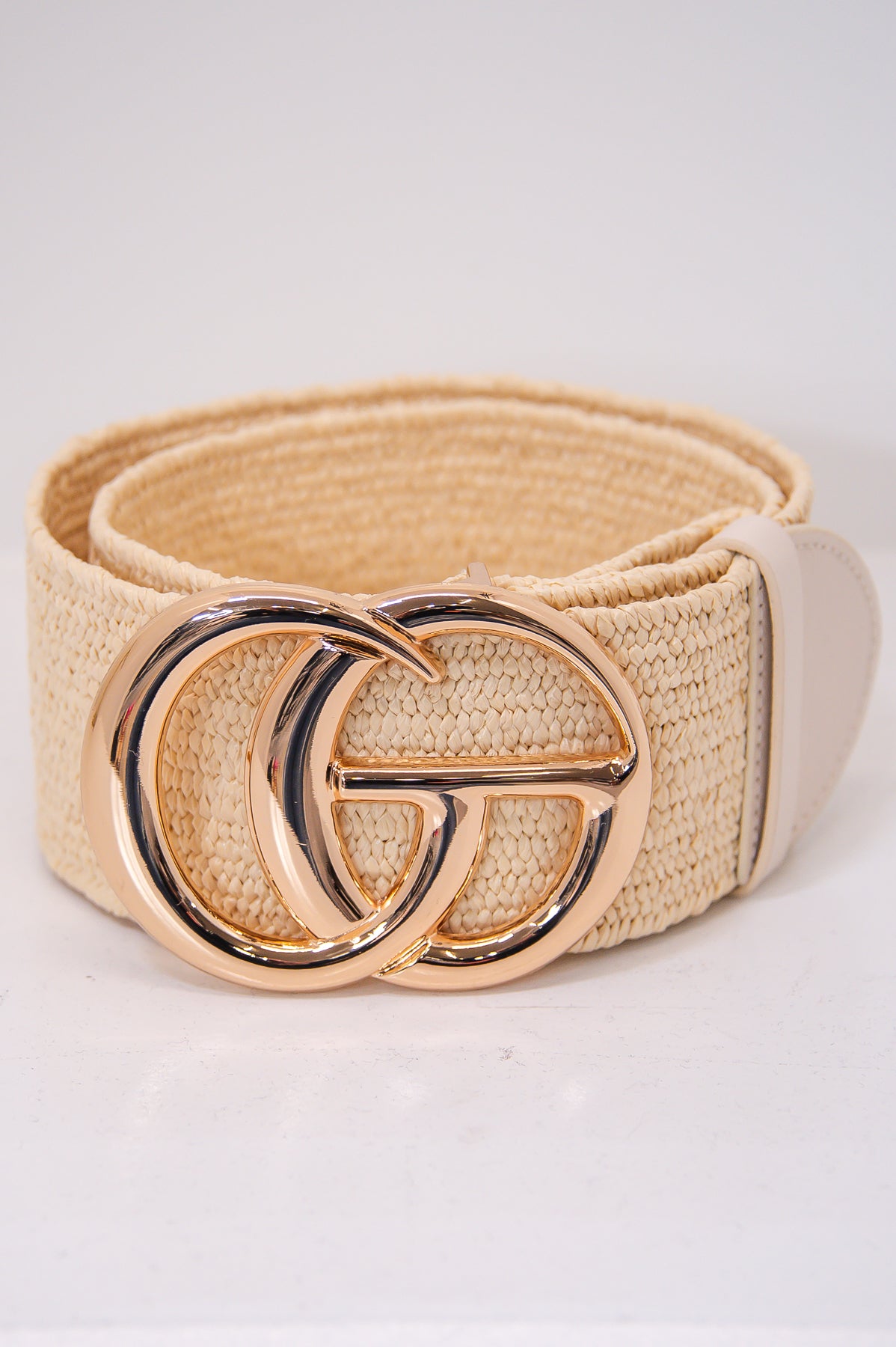 Ivory Woven Regular Belt - BLT1280IV