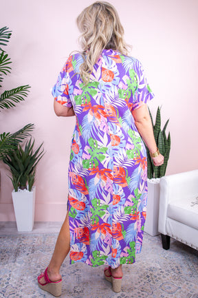 Craving Sunlight Lavender/Multi Color Printed Dress - D5236LV