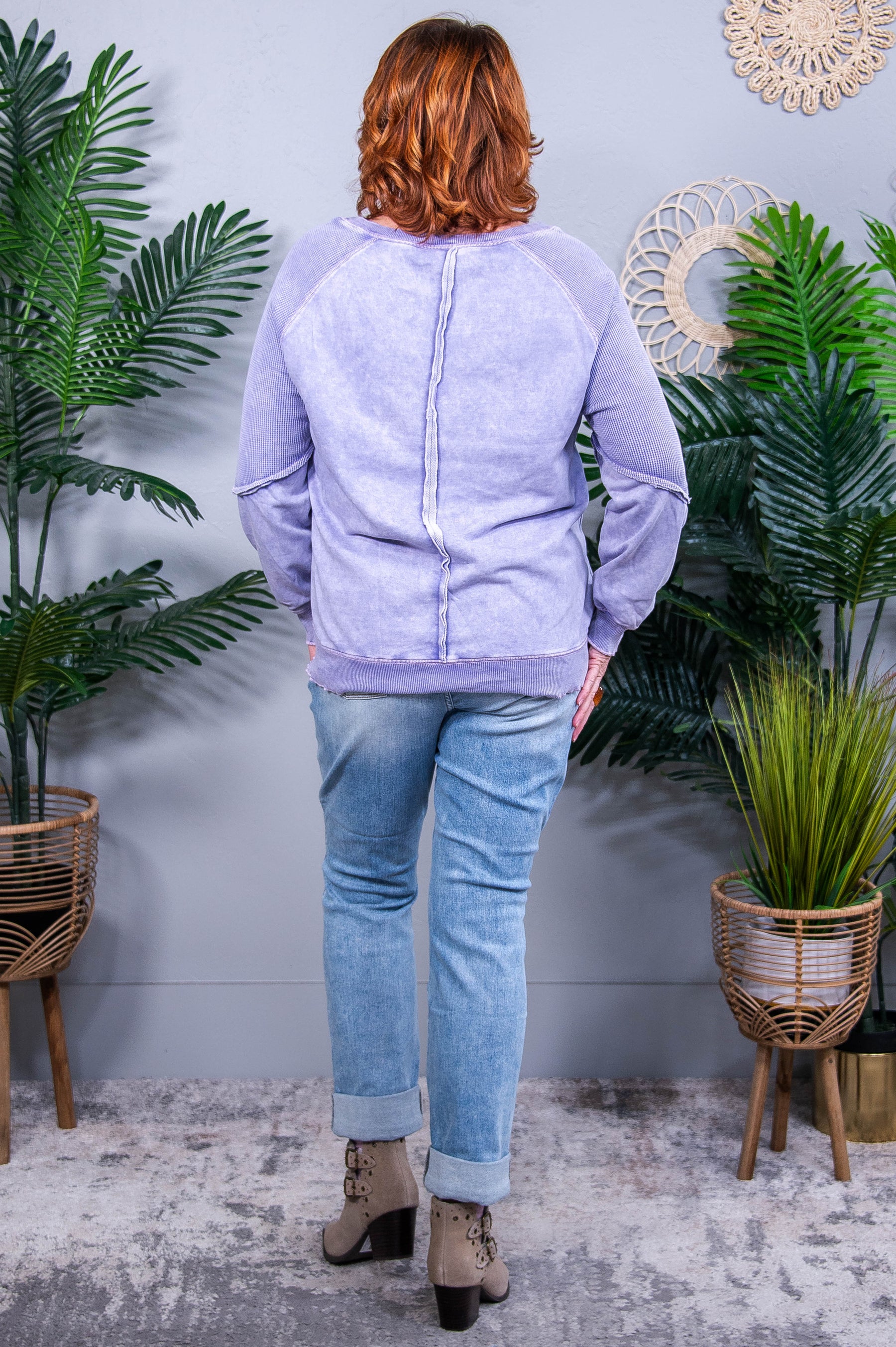 Secret Keeper Orchid Petal Sweatshirt Top - T11189OR