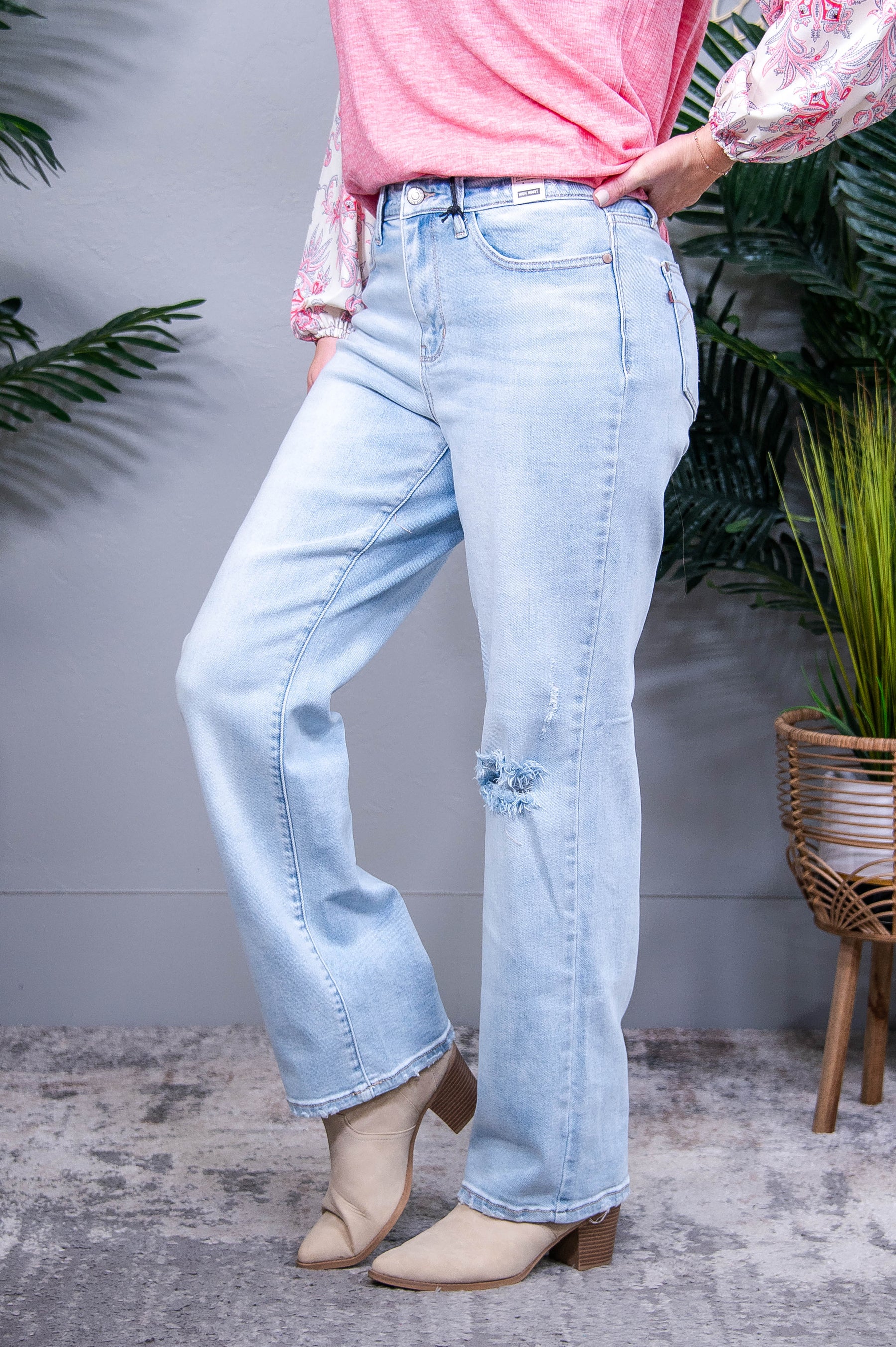 Parker High Rise 90's Straight Jeans - K1338DN