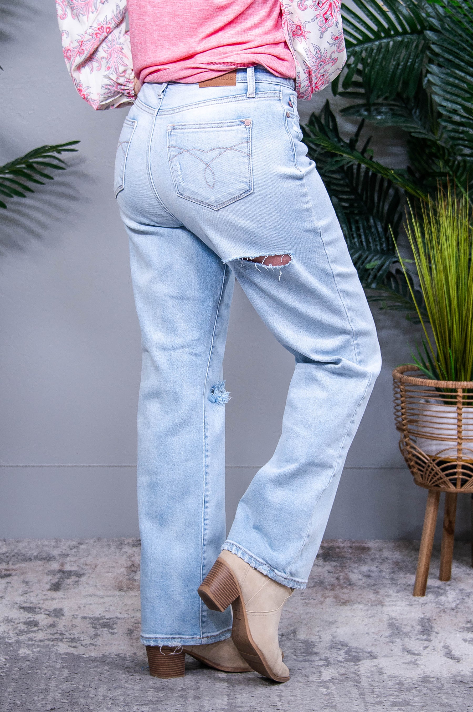 Parker High Rise 90's Straight Jeans - K1338DN