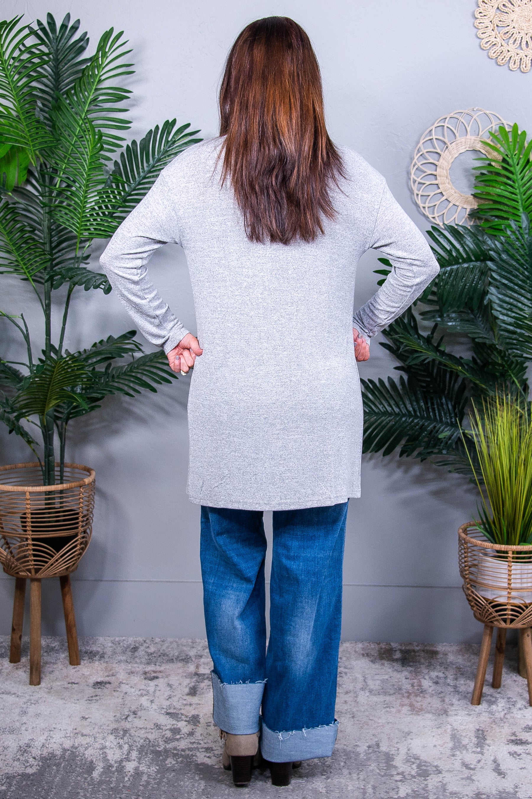 Wrapped In Your Arms Cardigan O5808GR