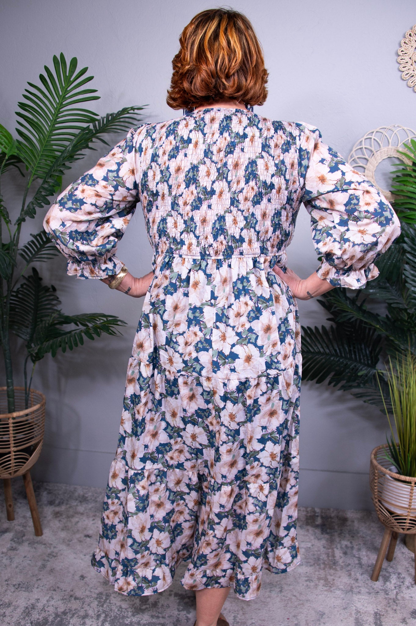 Ruffles and Romance V-Neck Dress - D5716MU