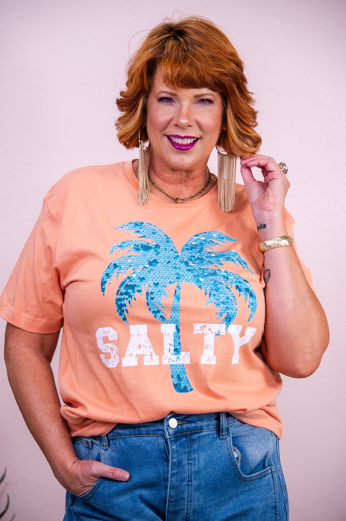 Salty Sunset Graphic Tee - A3365SS
