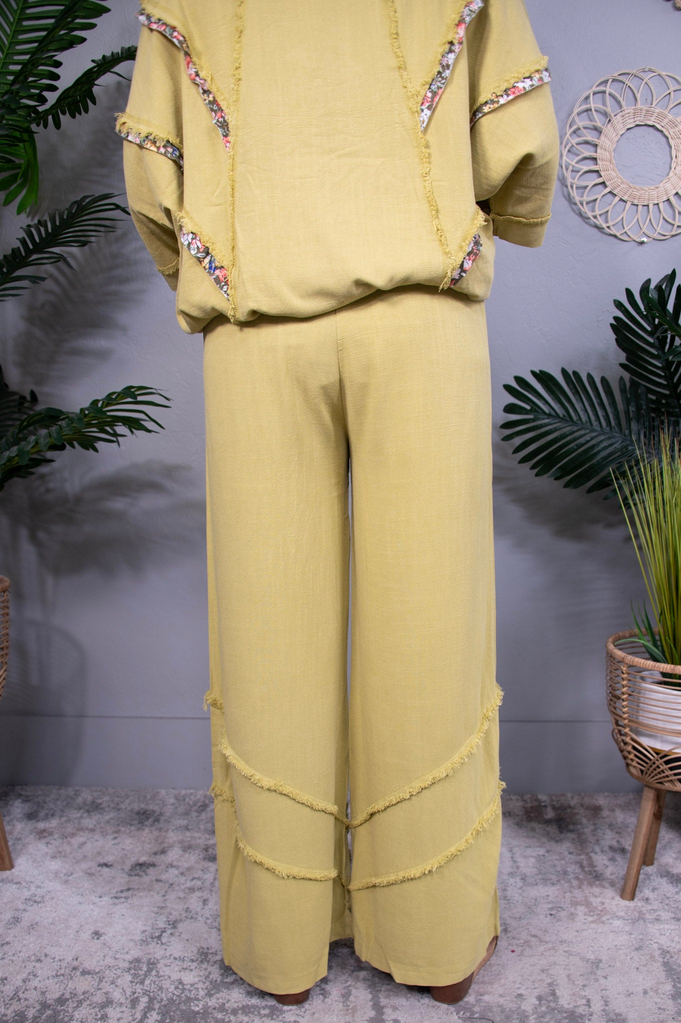Peace Among The Stars Green Tea Pants - PNT1784OL