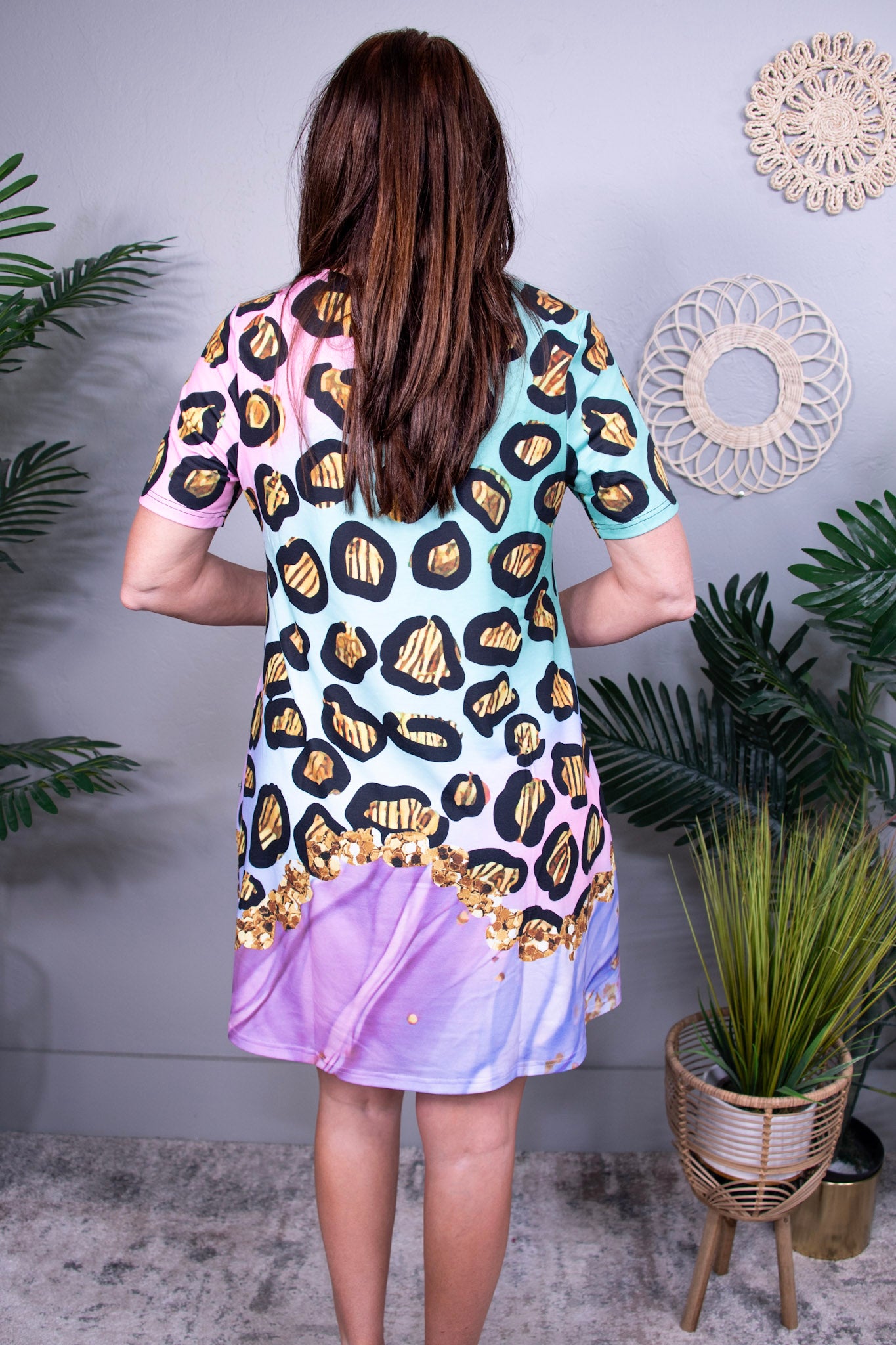 Beauty In The Wild Multi Color Ombre Dress - D5615MU