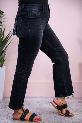 Zariyah Black Solid Jeans - K1110BK