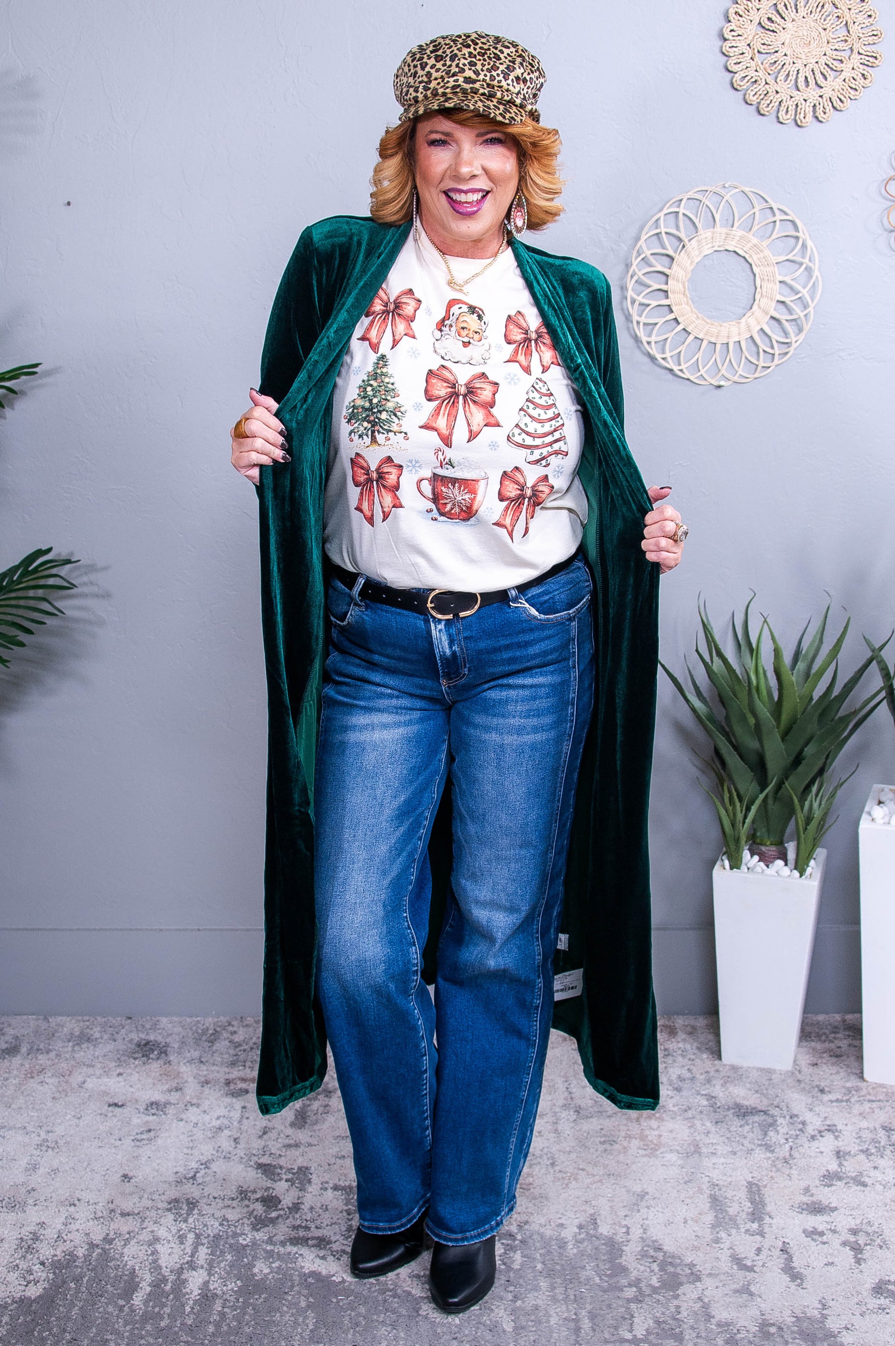 All You Need Is Christmas Natural Christmas Printed Graphic Tee - A3699NA