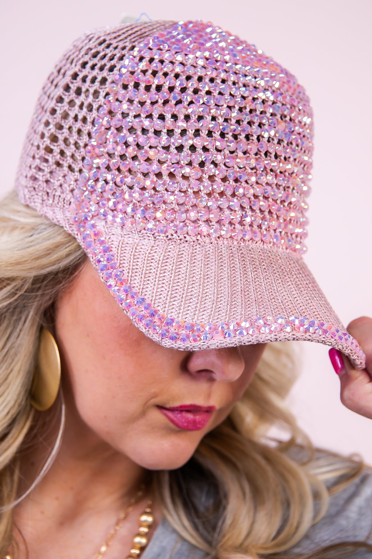 Pink Bling Trucker Hat - HAT1491PK