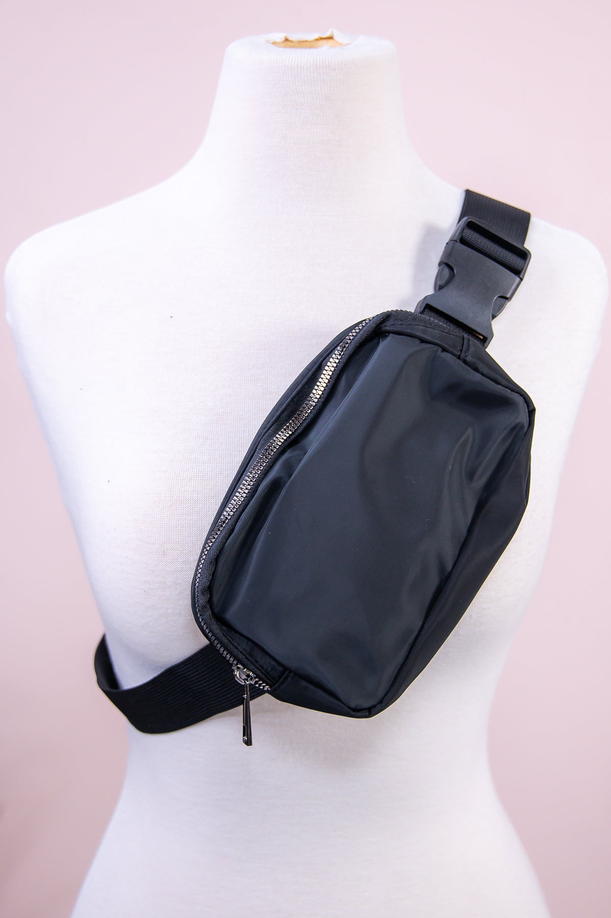 Flirty Allure Black Solid Crossbody Bag - BAG1866BK