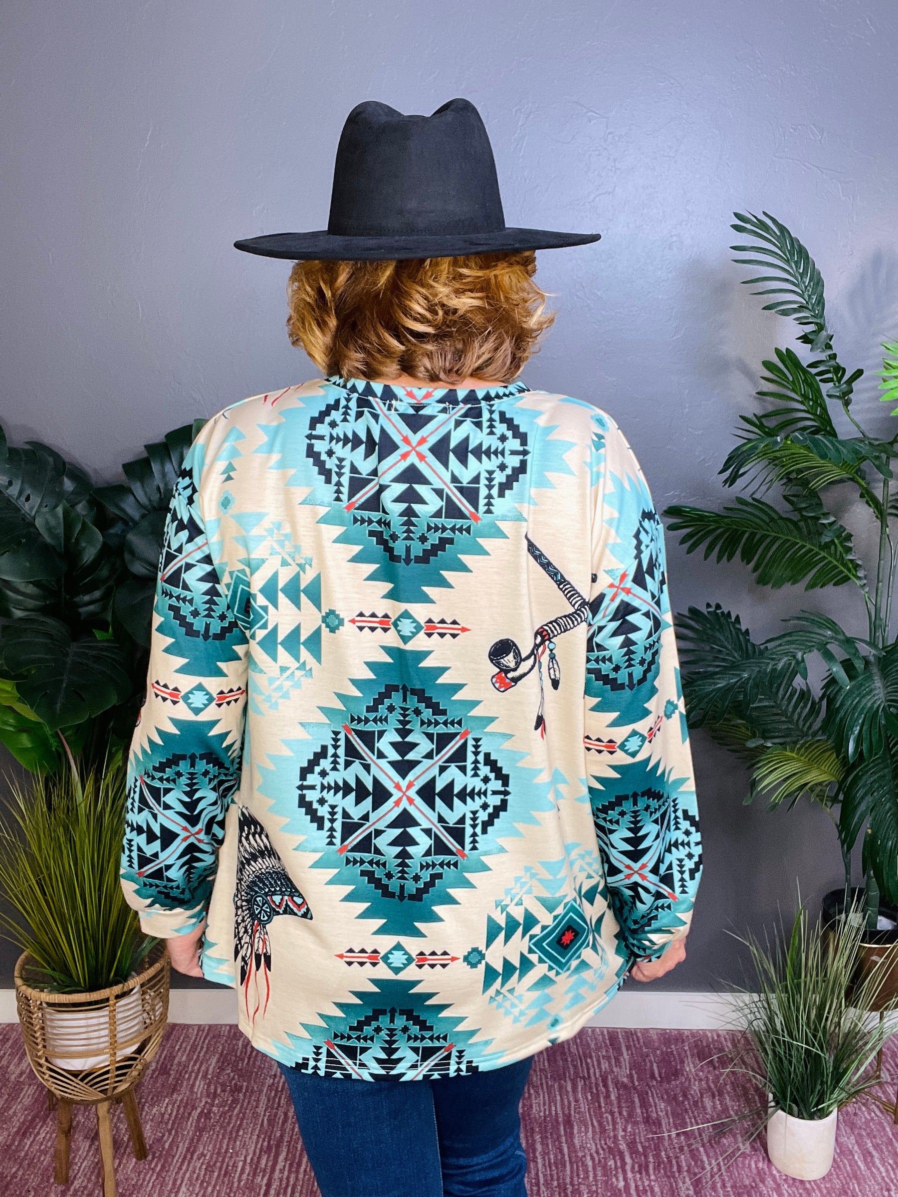 Desert Vibes Aztec Top - S031TU
