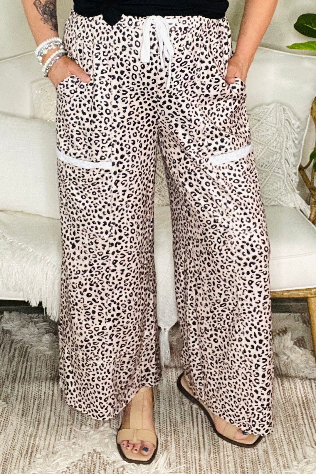 Moving To The Beat Wide Leg Pants