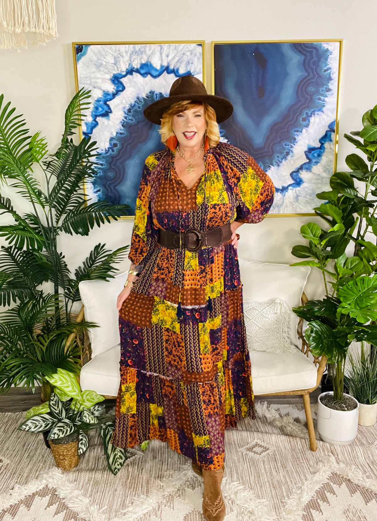 Wander With Me Boho Dress - DR282GO