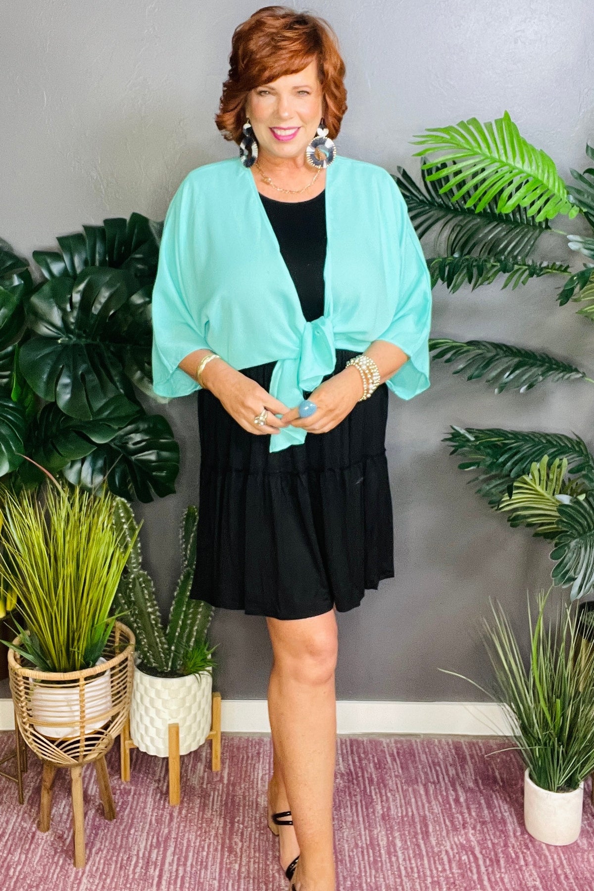 Simply Charming Mint Kimono - OT153MT