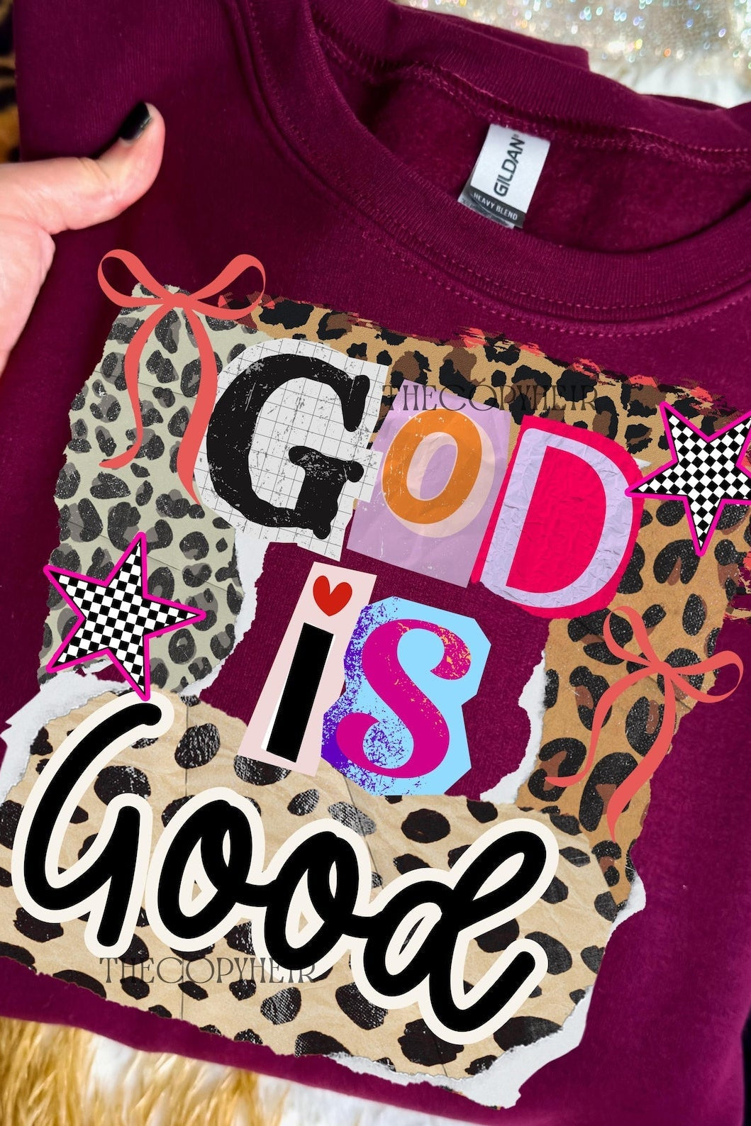 God is Good Animal Print Graphic Tee and Sweatshirt