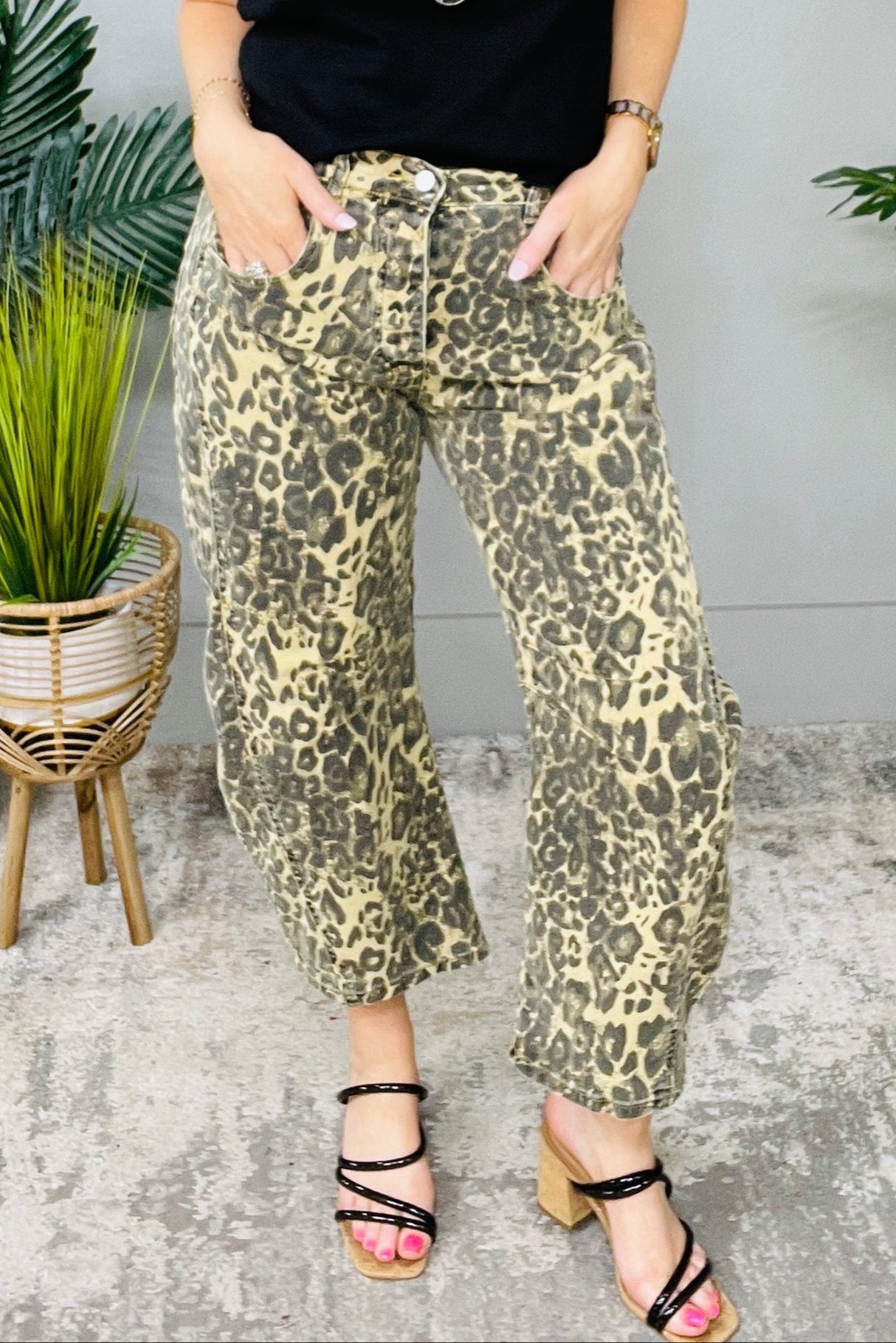 Fast And Furious Brown Printed Barrel Jeans - K1319BR