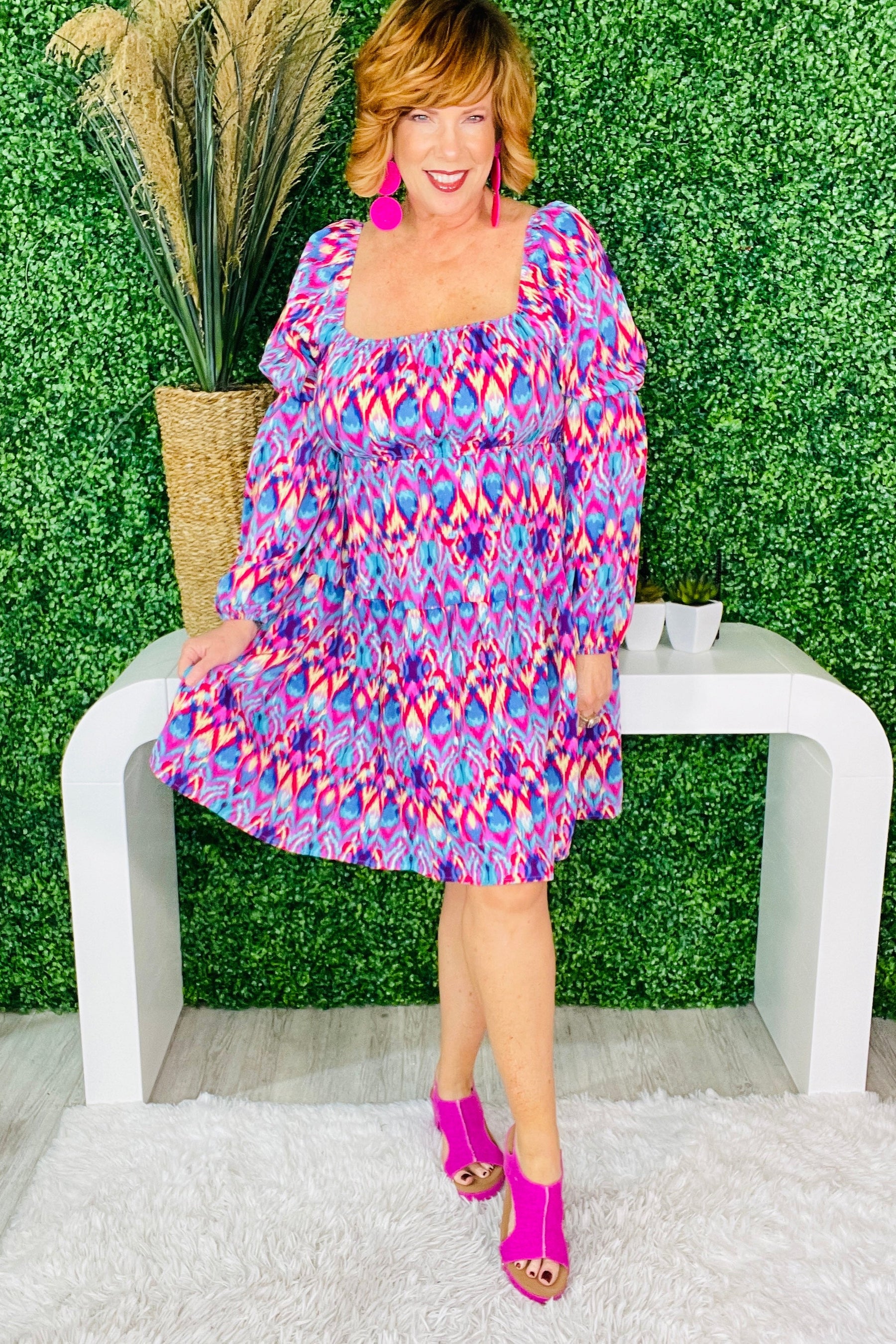 Glow Getter Printed Dress D5622MU