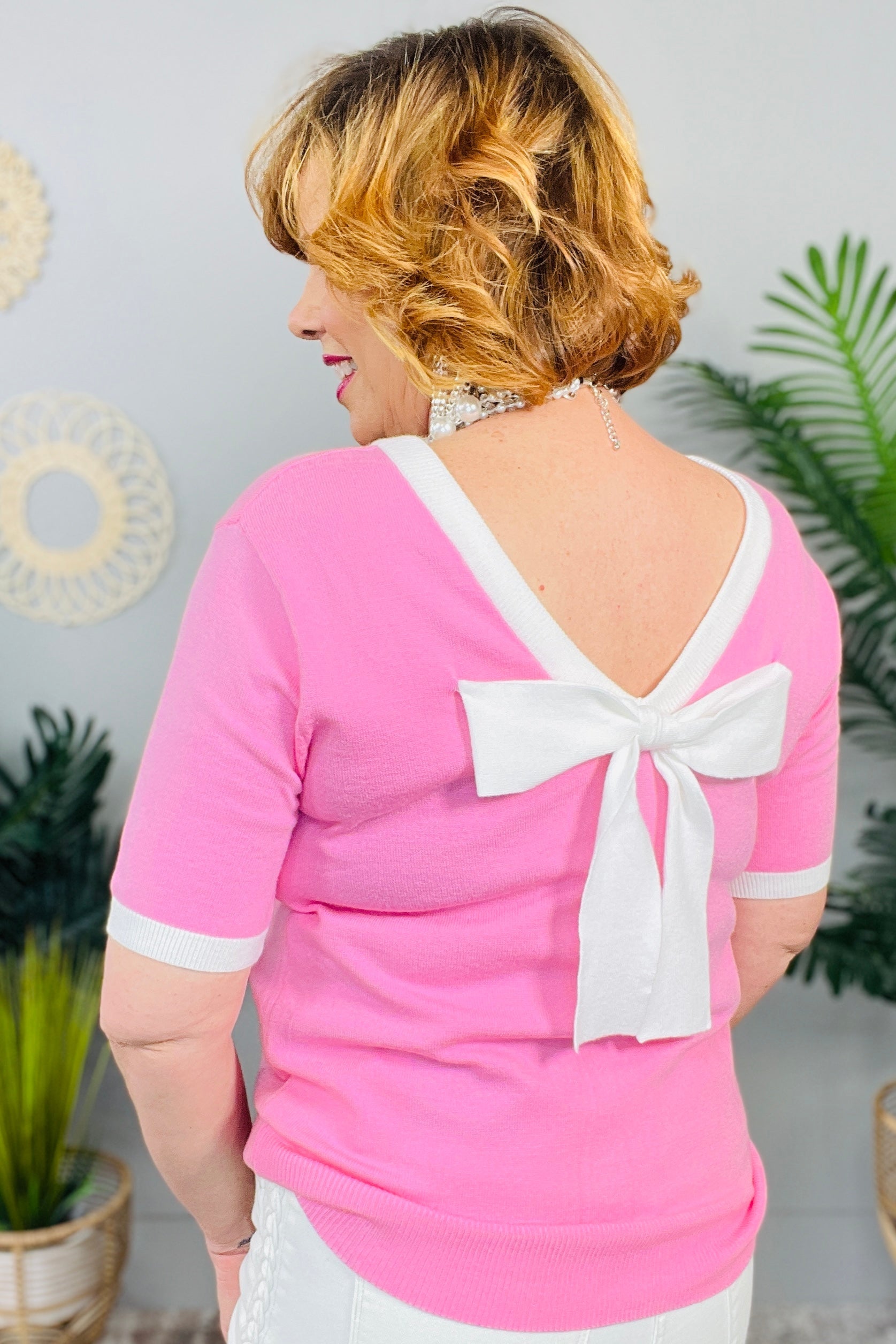 Big Bow Energy Bonbon Sweater- T11151PK