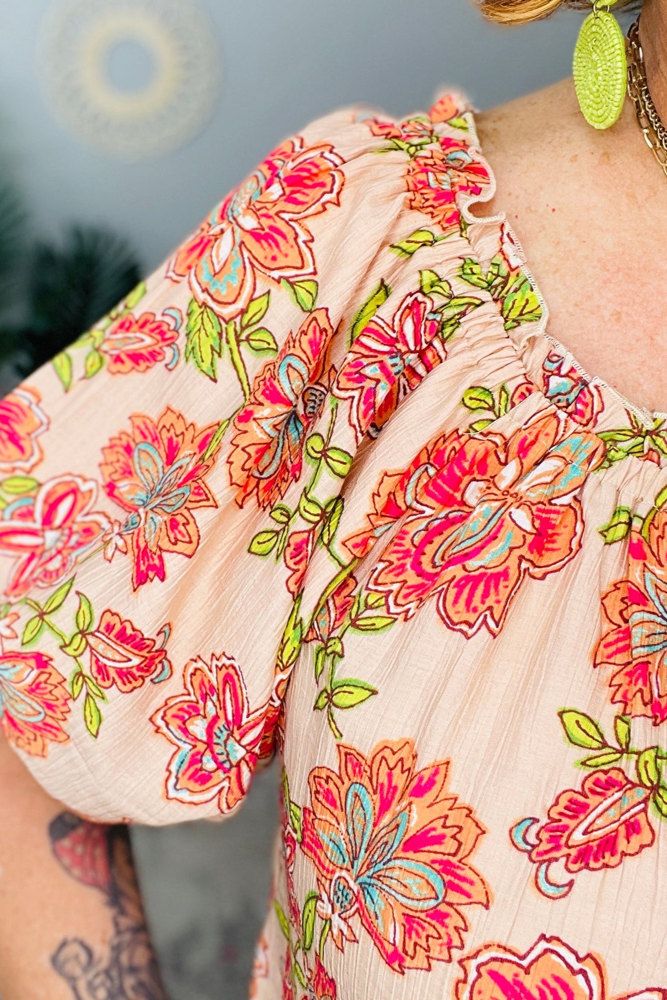 Petal Perfect Off the Shoulder Blouse