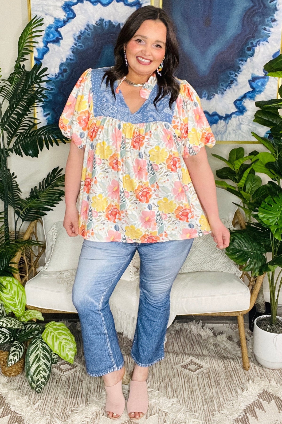 Feel The Way That I Want Balloon Sleeve Blouse