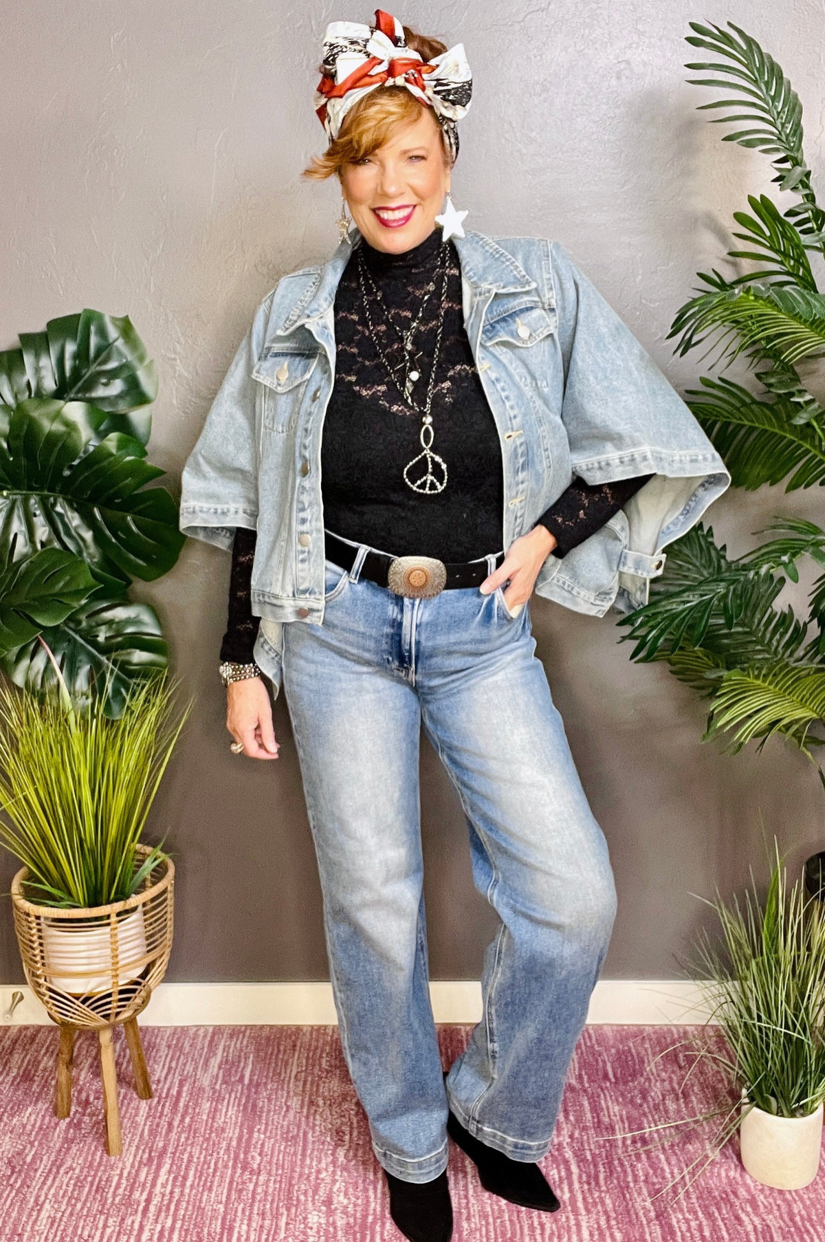 Rachel High Rise Wide Baggy Jeans - J054DN