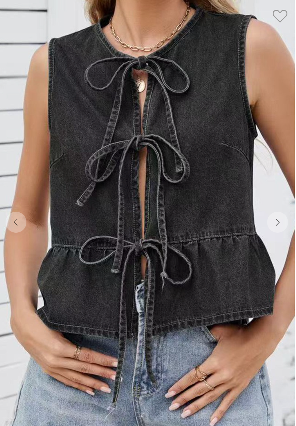 Tied And True Bow Tie Vest - OT017 (2 Colors)