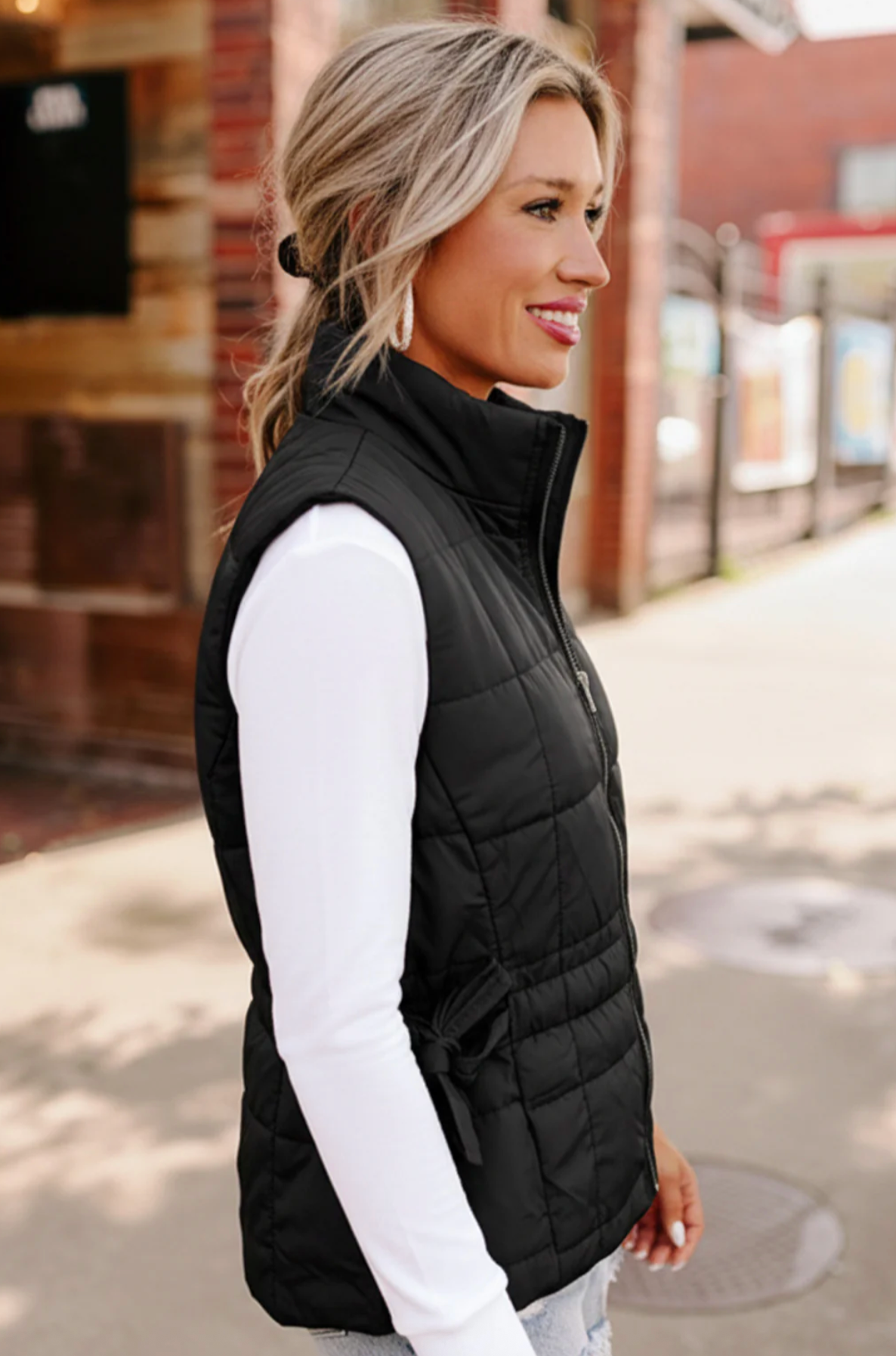 By the Campfire Cozy Black Vest