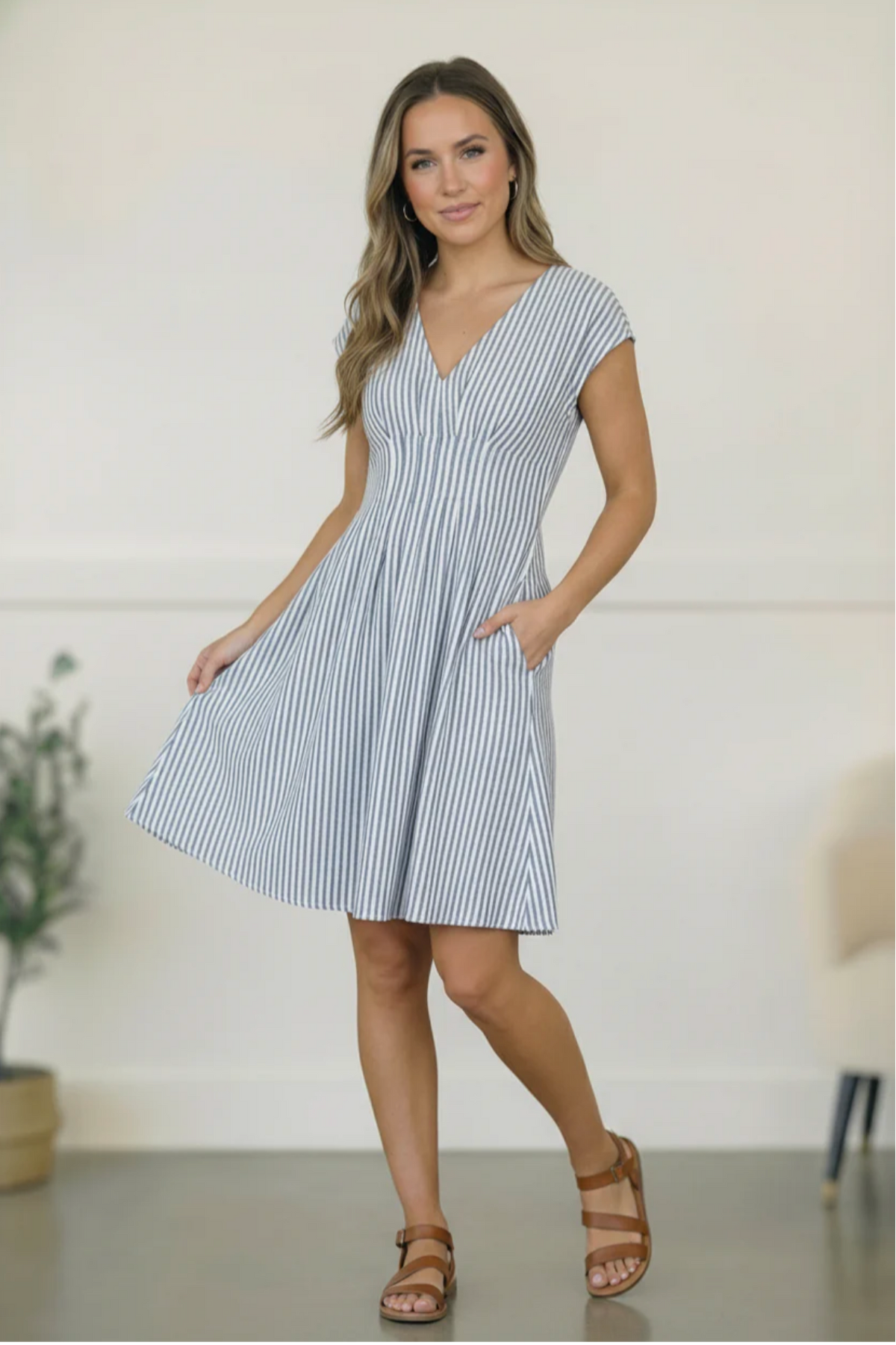 A Boardwalk Beauty Lined Dress