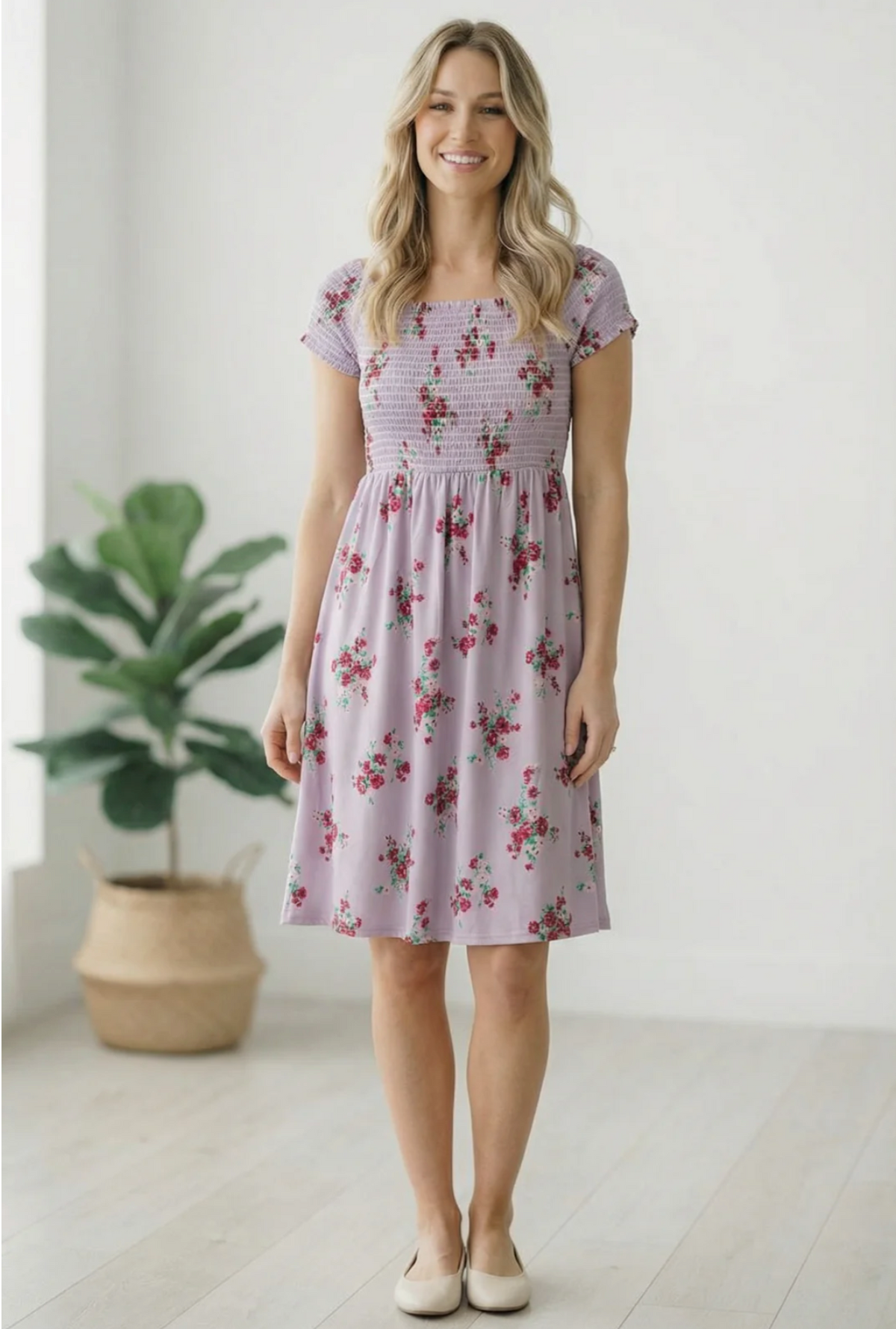 My Favorite Chapter Lilac Floral Dress
