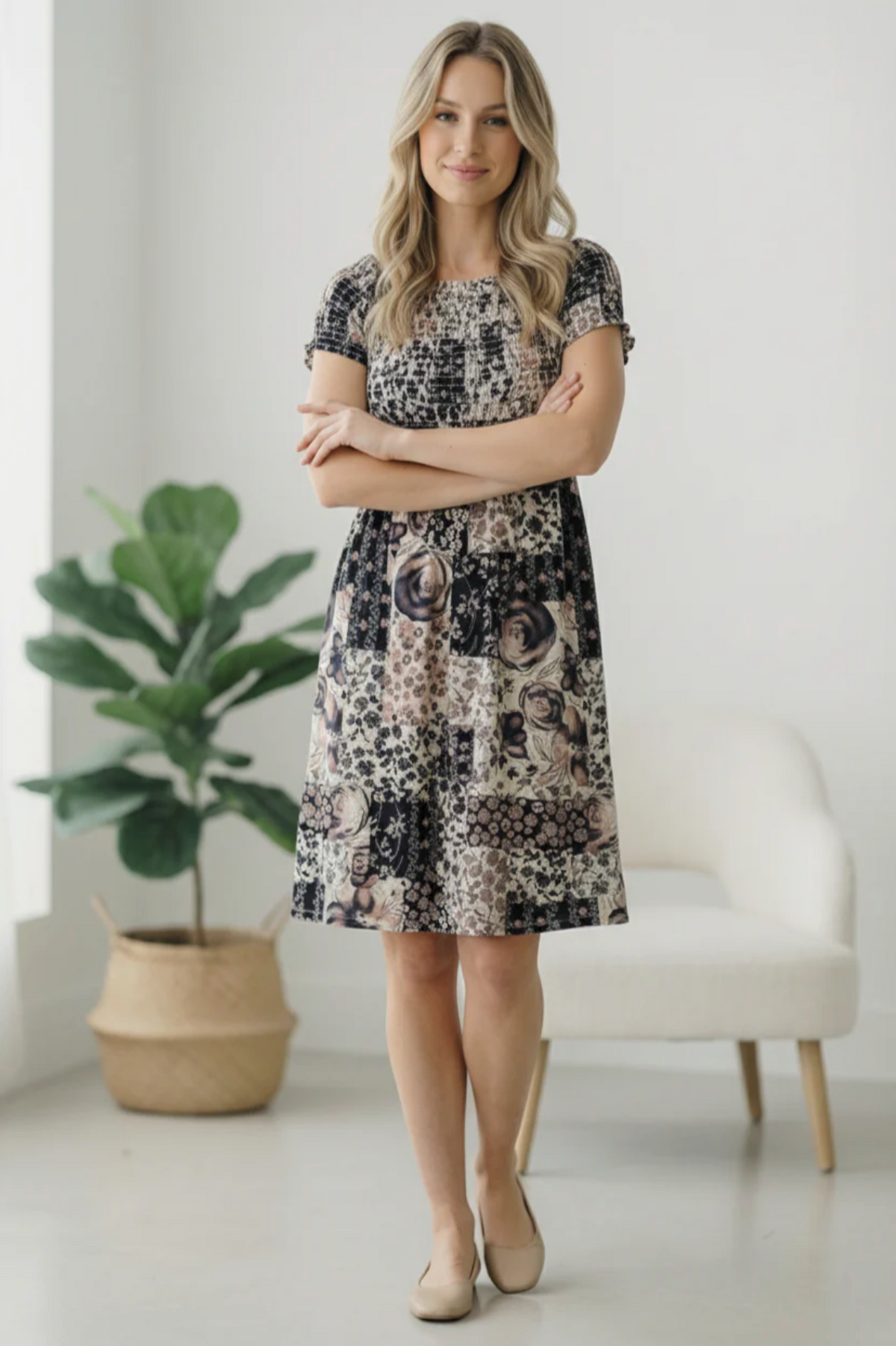 My Favorite Chapter Patchwork Dress