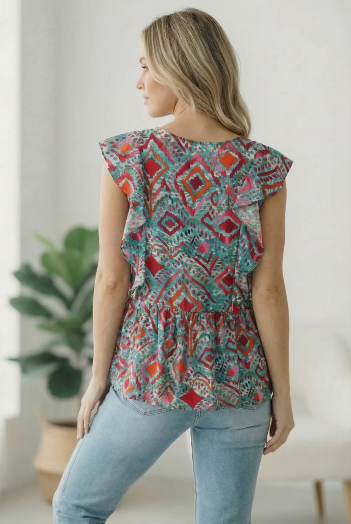 Flirting in the Museum Emerald Blouse