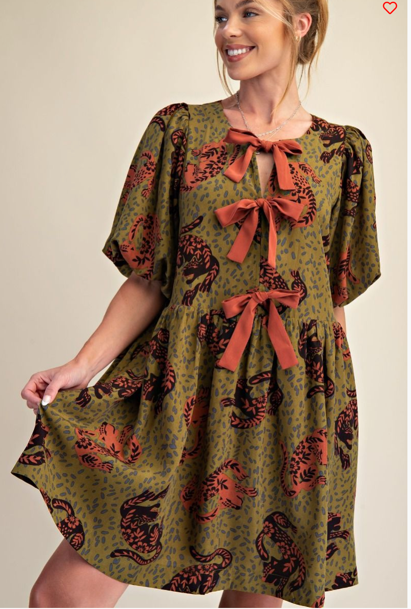 Knot So Tame Dress - DR281OL