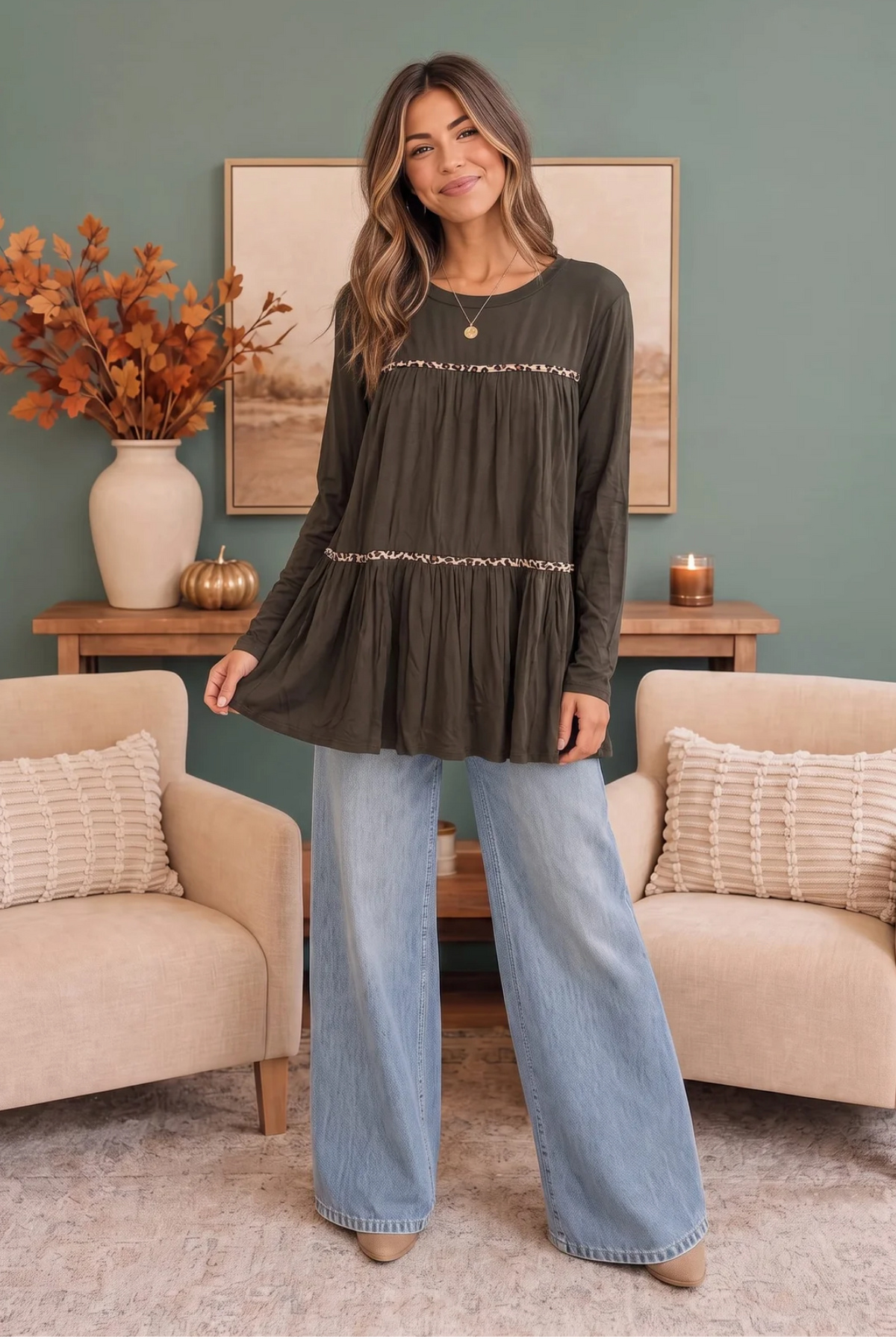 In the Details Tiered Babydoll Top