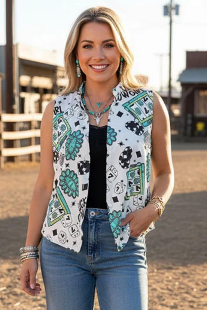 Lucky Streak Vest - LW012WH
