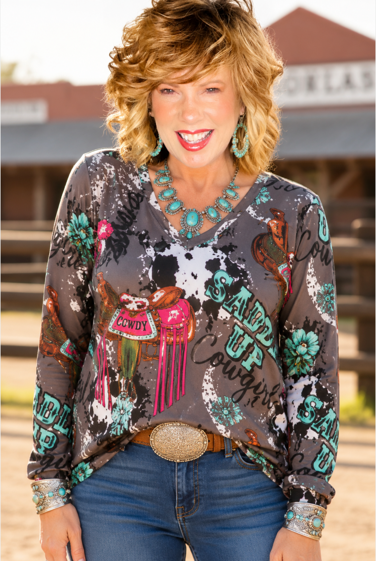 Boots And Bling Top - LW014MU