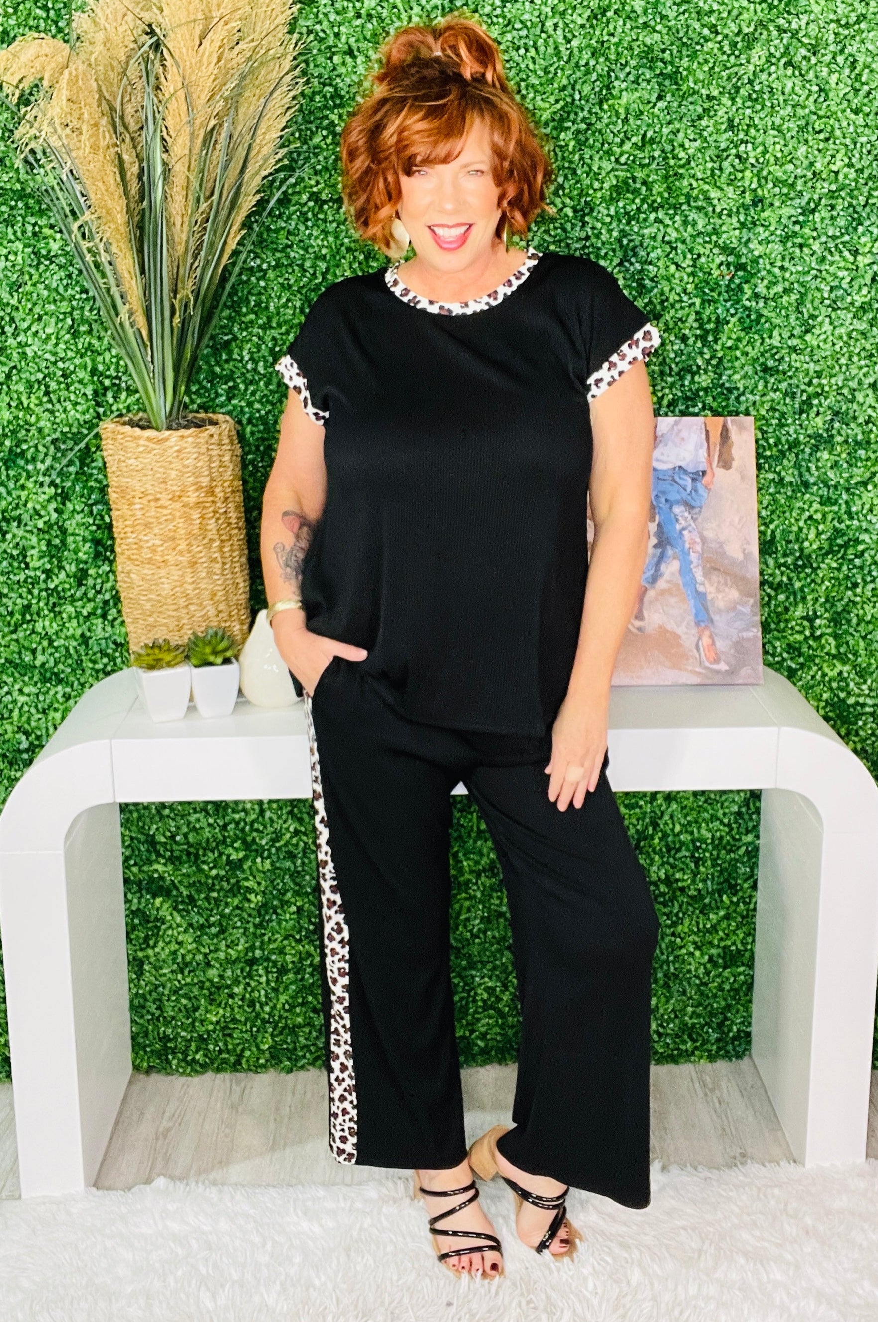 Born To Be Wild Black 2-Piece Set - T11077BK