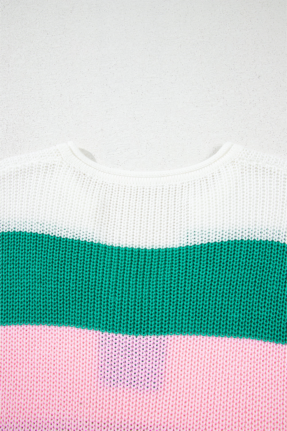 In Living Color Block V Neck Sweater