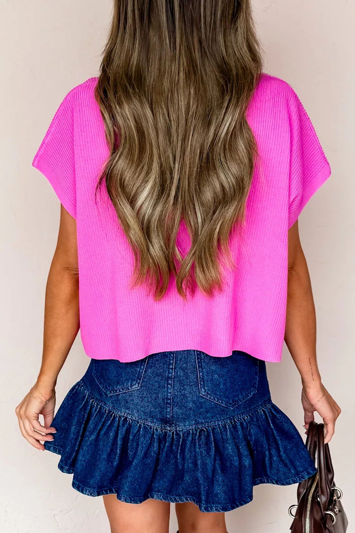 With You Always Lightweight Ribbed Knit Sweater