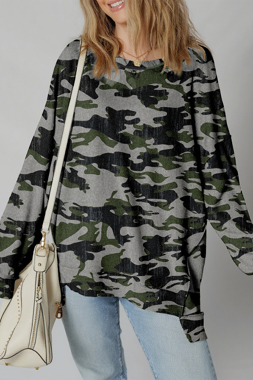 Nowhere To Hide Green Camouflage Sweatshirt