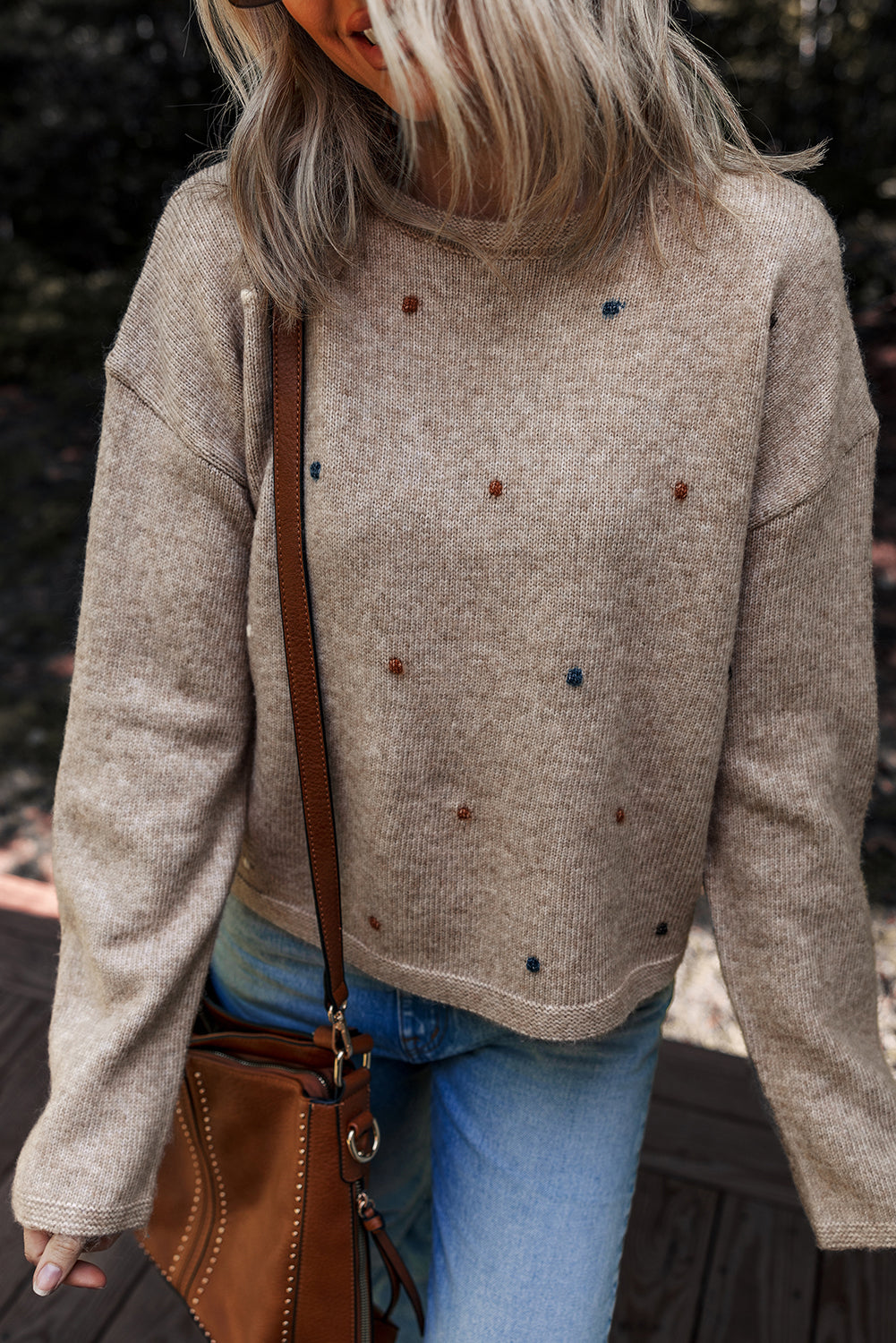 Crisp Cool Morning Shoulder Sweater