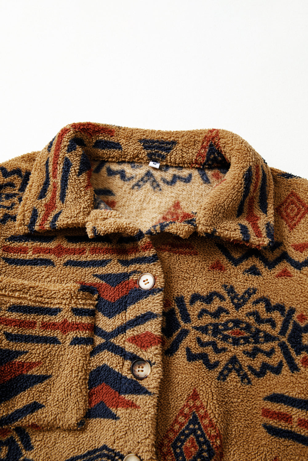 Warm You Up Aztec Pattern Fleece Shacket
